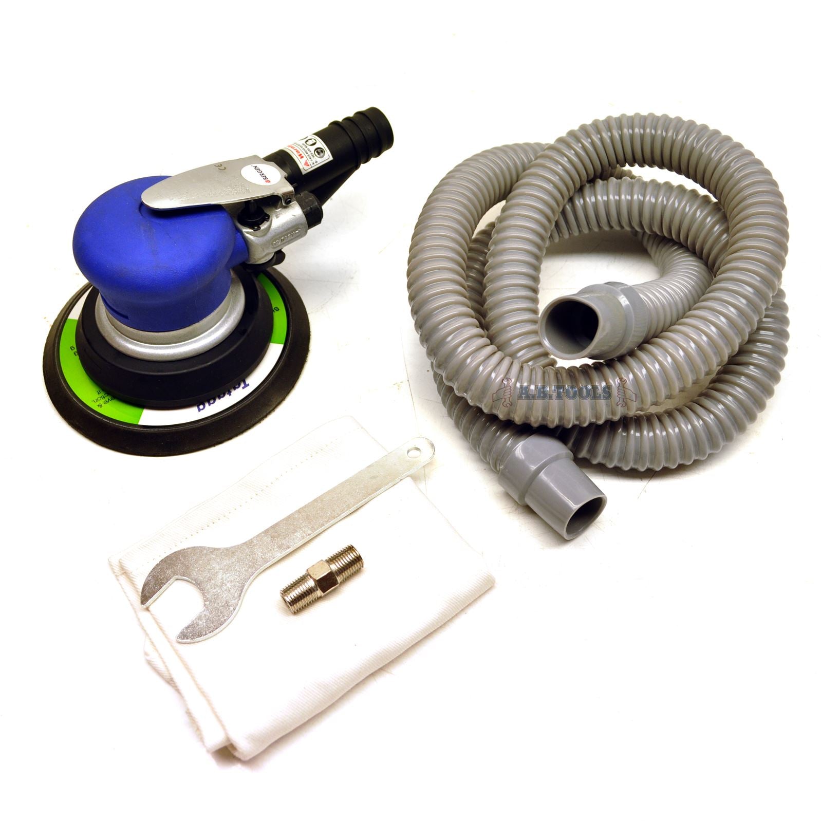 Ponceuse orbitale pneumatique 6" / 150 mm pour ponçage sans poussière, polisseuse et décapante de peinture
