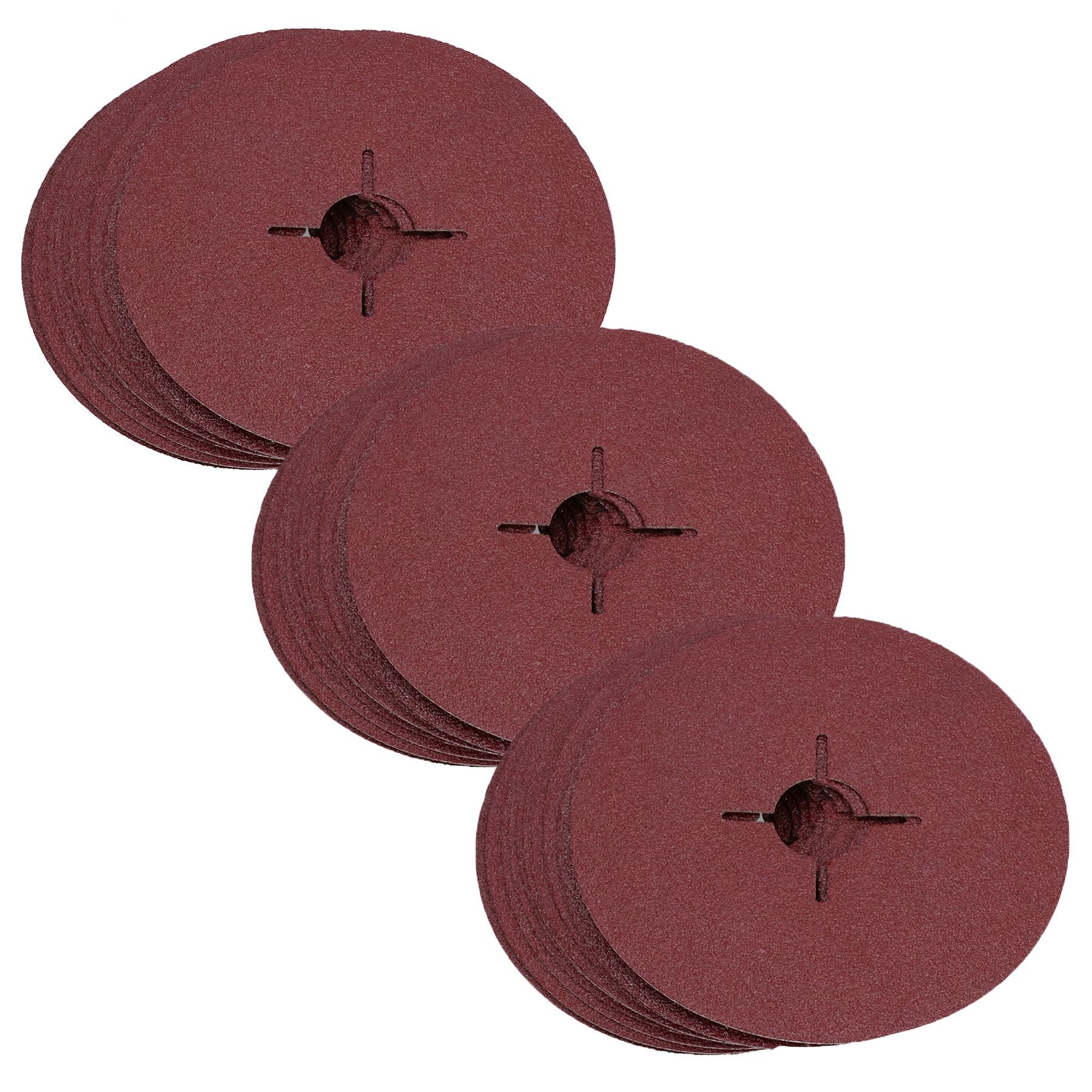 115 mm Faser-Schleifscheiben, Körnung 60, mittlere Scheibe für 4-1/2-Zoll-Stützteller