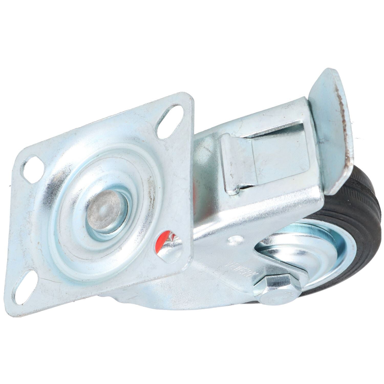 Roulettes fixes et pivotantes de 3 po 75 mm avec freins pour meubles de chariot, lot de 8