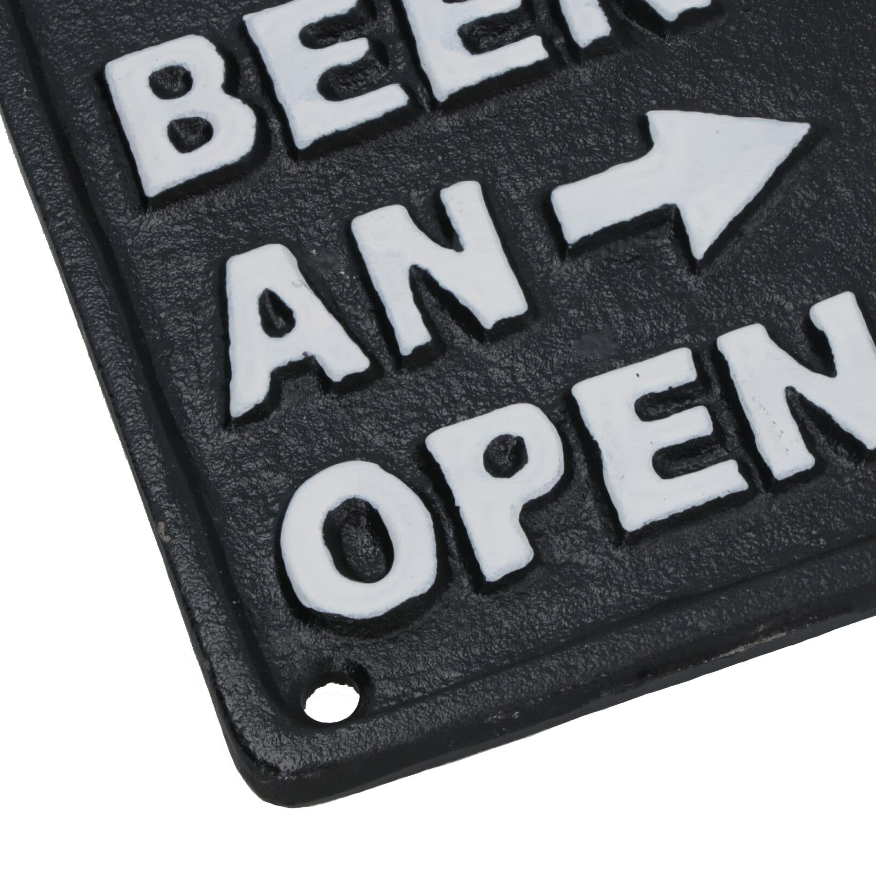 The Best Beer Bottle Opener Cast Iron Sign Gift Garage Shed Bar Man Cave Plaque