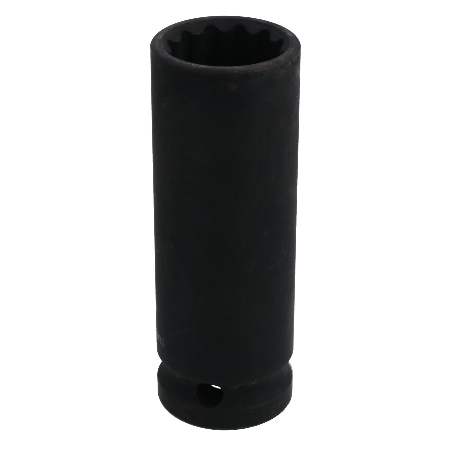 19mm 1/2in Drive Double Deep Metric MM Impact Socket Bi-Hex 12 Sided