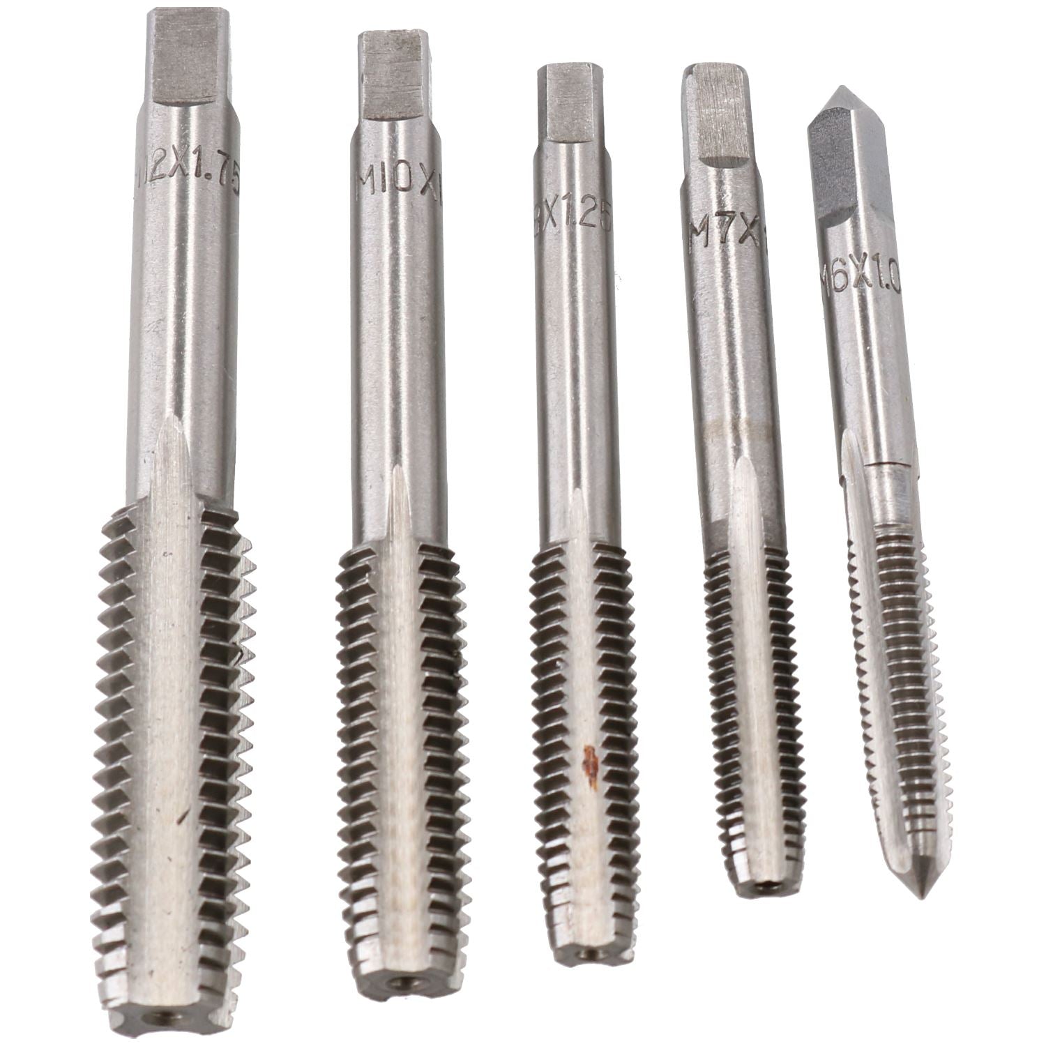 Jeu de fraises à fileter pour tarauds métriques M6 - M12 MM + clé à barre en T 6 pièces