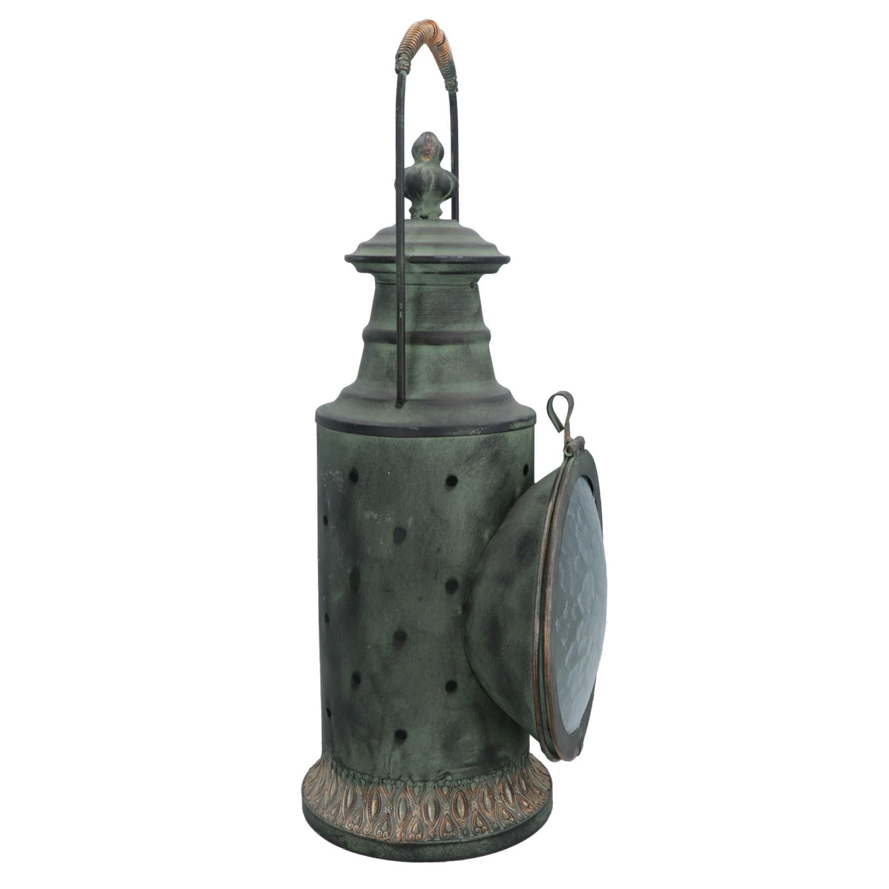 Railway Lantern Lamp Retro Home Decor Gift Metal Candle Holder Ornament