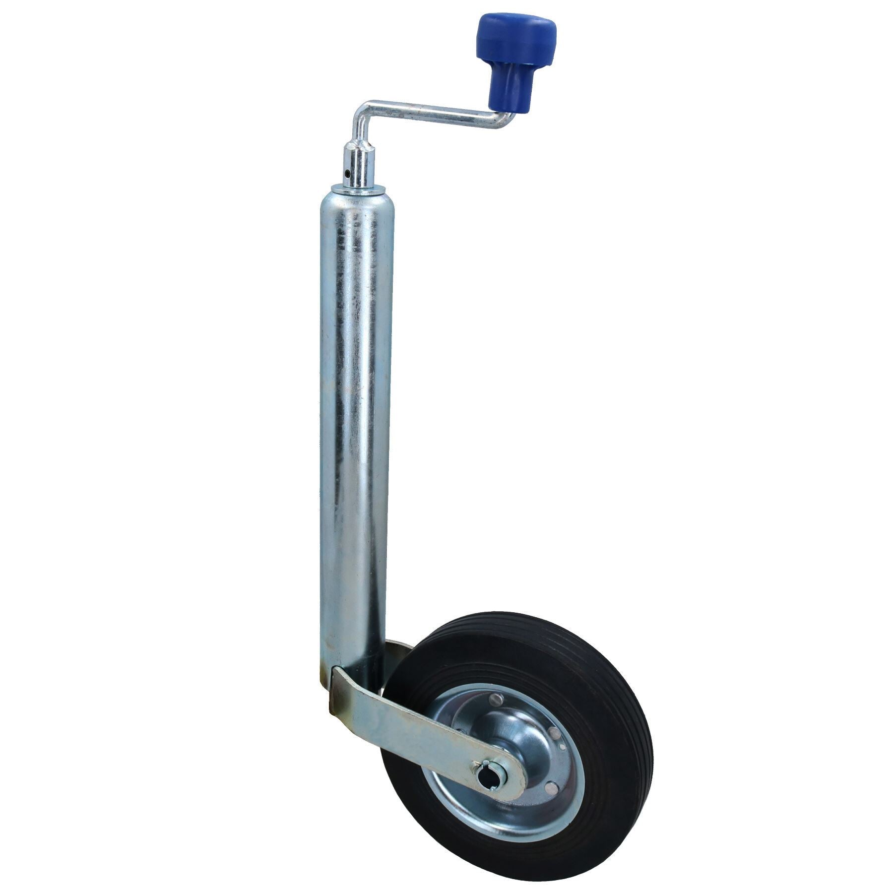 48 mm Stützrad für Anhänger und Wohnwagen mit 200 mm zentriertem Stahlrad