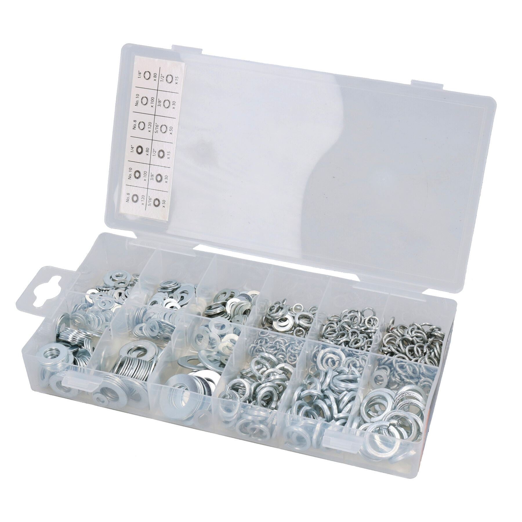 Assortiment de rondelles plates et à ressort, métriques et impériales, kit de 790 pièces