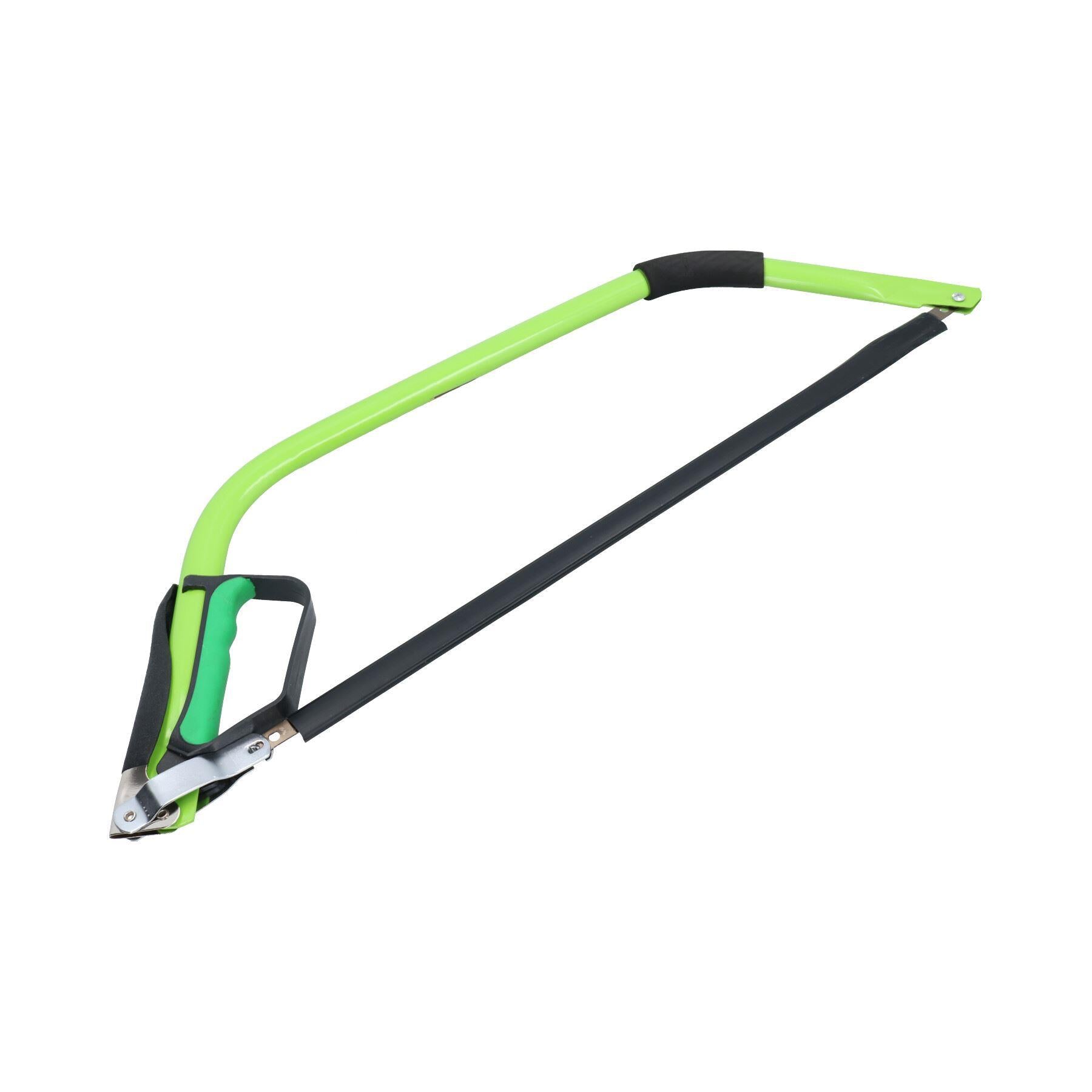 24" Heavy Duty Bow Saw – For Wood, Trees, Branches – With Finger Guard & Extra Blades – AB Tools