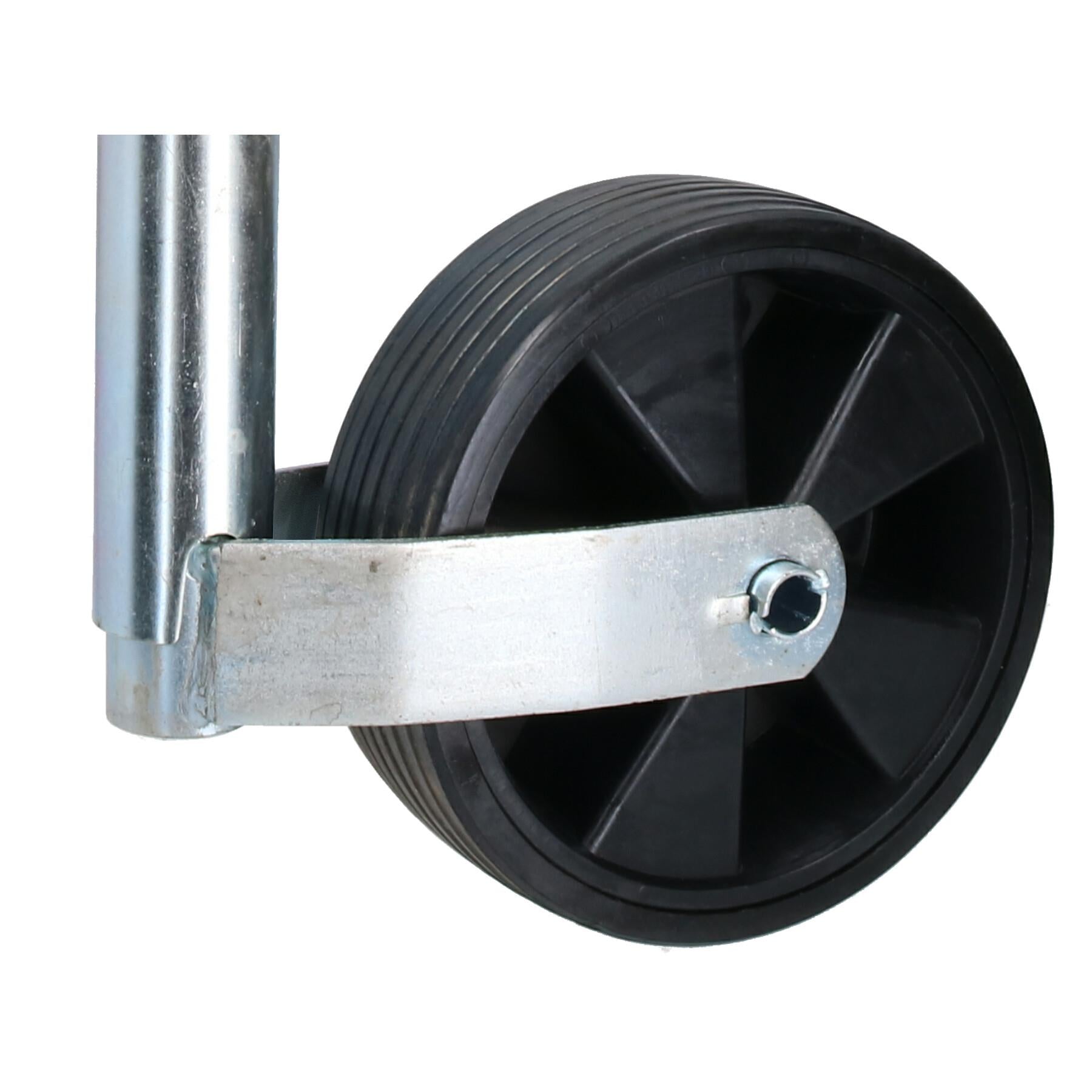 Caravan Jockey Wheel 48mm with Wide Wheel 210mm Diameter Trailer