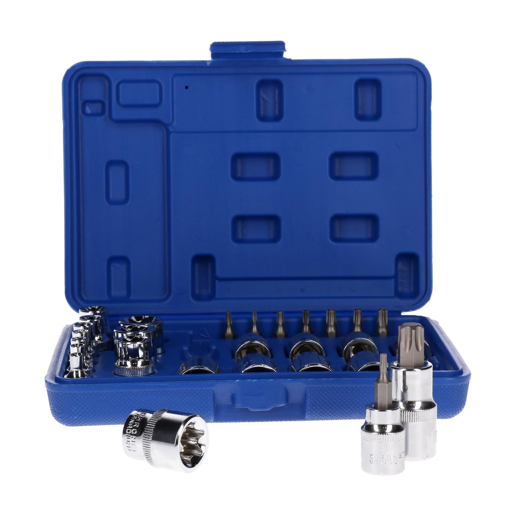 Douilles de sécurité inviolables Torx Star mâles et femelles, entraînement 1/4", 3/8", 1/2", 29 pièces