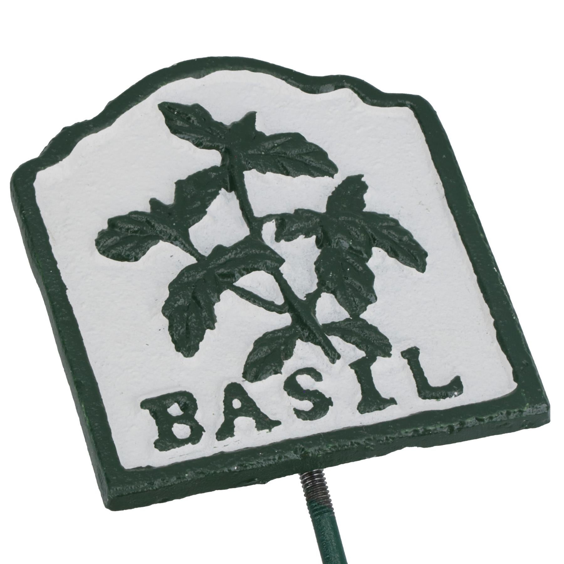 Herb Signs Markers Labels Cast Iron Plant Plaque Garden Yard Allotment