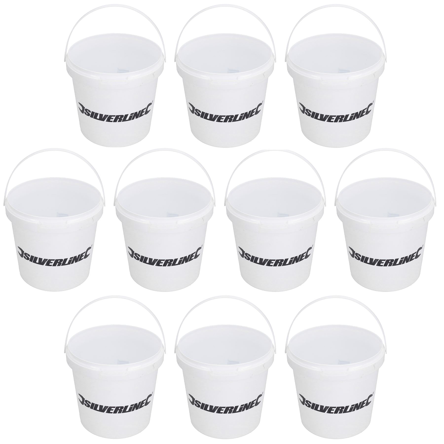 Bouilloires à peinture en plastique de 1,5 litre Pots de mélange de peinture sans couvercle Décoration