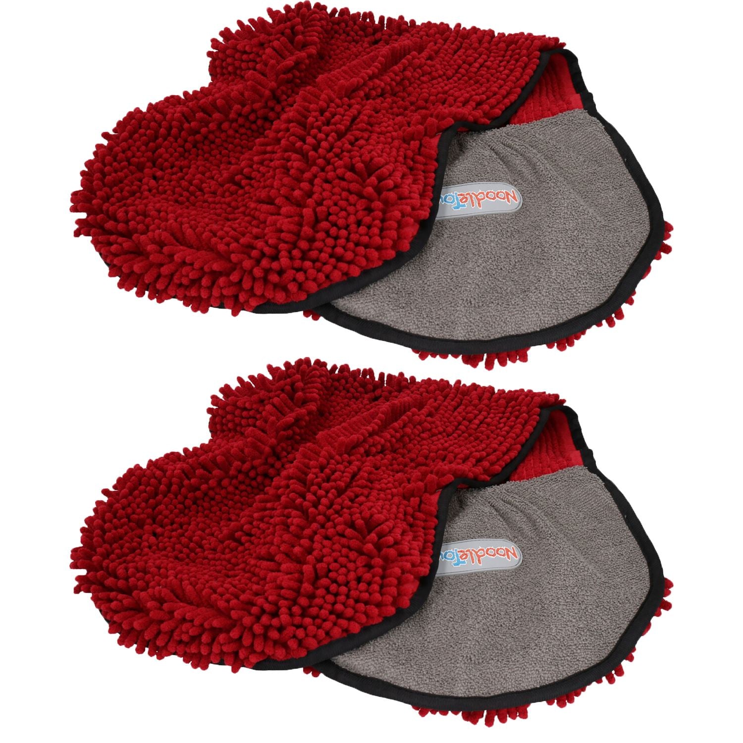 2PK Super Absorbent Burgunder Mikrofaser Hund Katze Haustier Nudel Handtuch Schnell Trocknend
