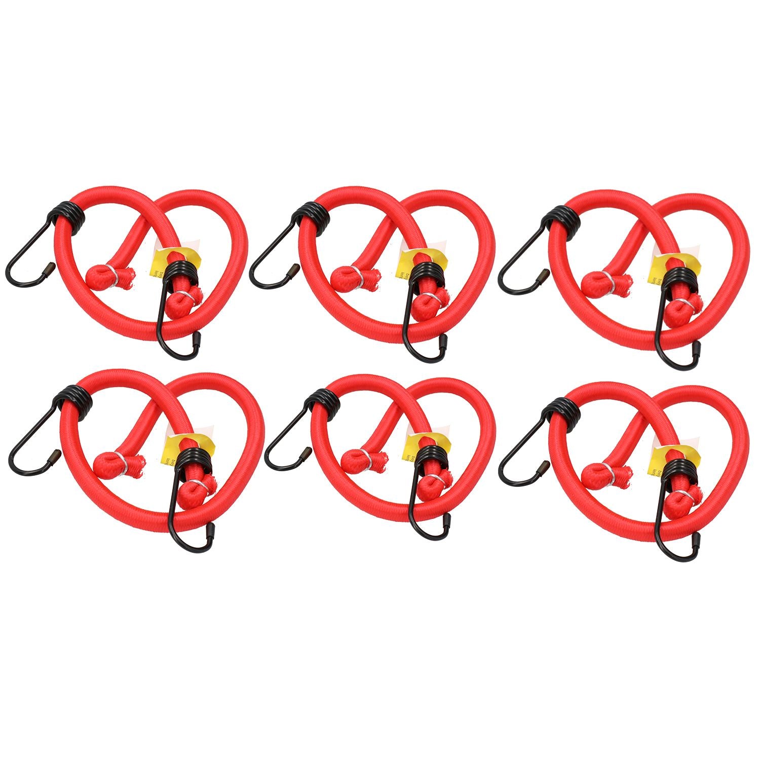 Sangle de fixation robuste en corde élastique de 60 cm / 24 po avec crochets