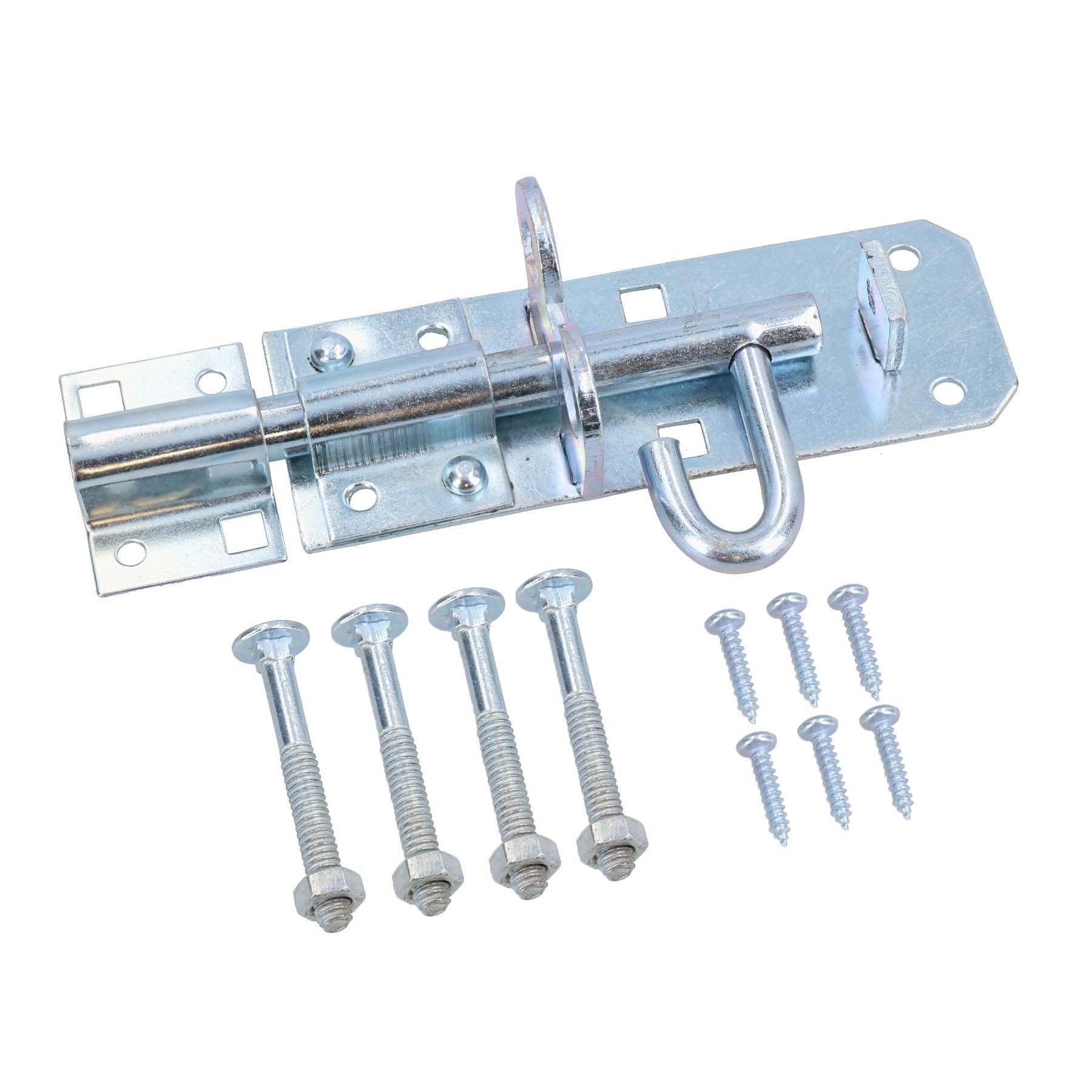 4” (100mm) Galvanised Brenton Slip Bolt Padbolt Slide Latch Lock Sheds Gates