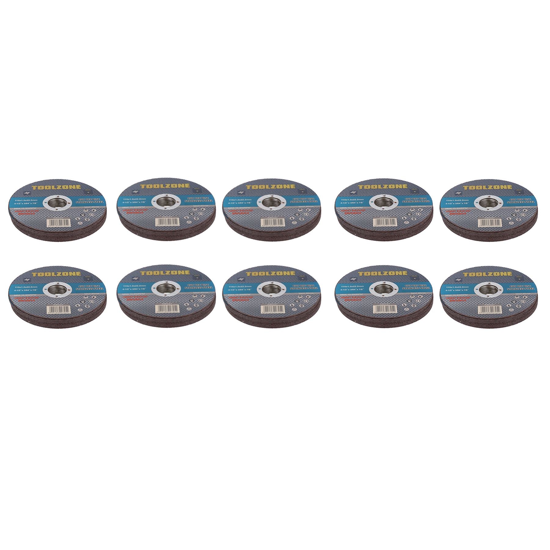 4-1/2” or 115mm x 1.2mm Metal Stainless Steel Cutting Blade Discs Angle Grinders