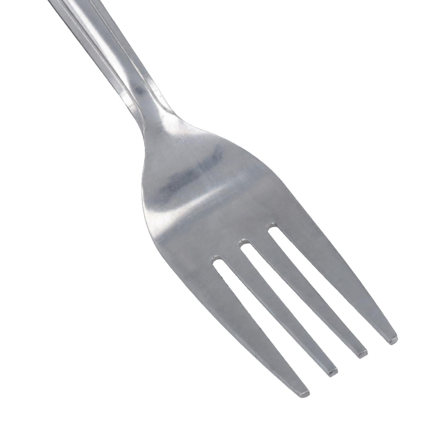 Couverts de table en acier inoxydable Fourchettes de table 19 cm de long Couleur argent