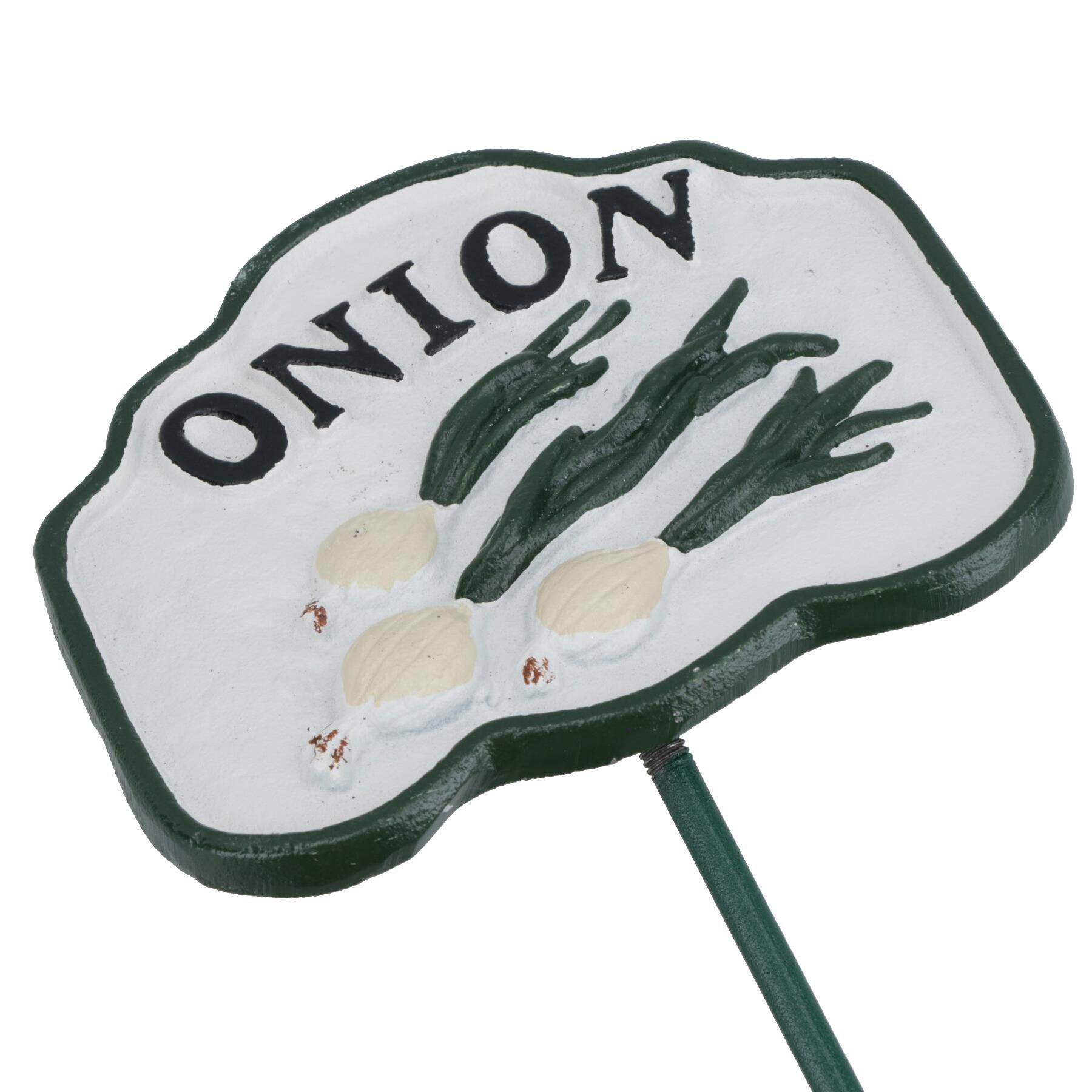 Vegetable Signs Markers Labels Cast Iron Plant Plaque Garden Yard Allotment