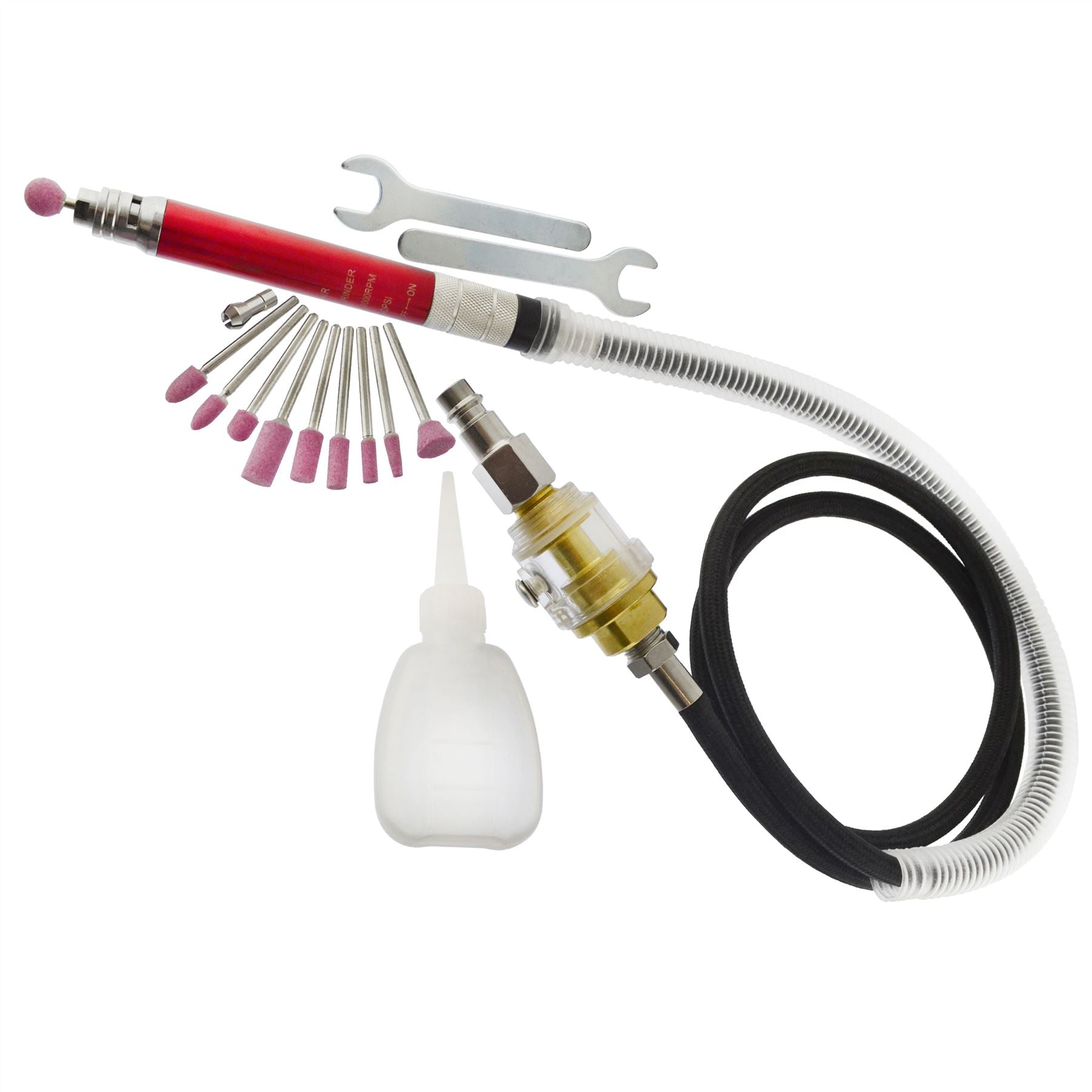Kit d'outils rotatifs pour meuleuse à air comprimé, 15 pièces, pour gravure artisanale, passe-temps, AN038