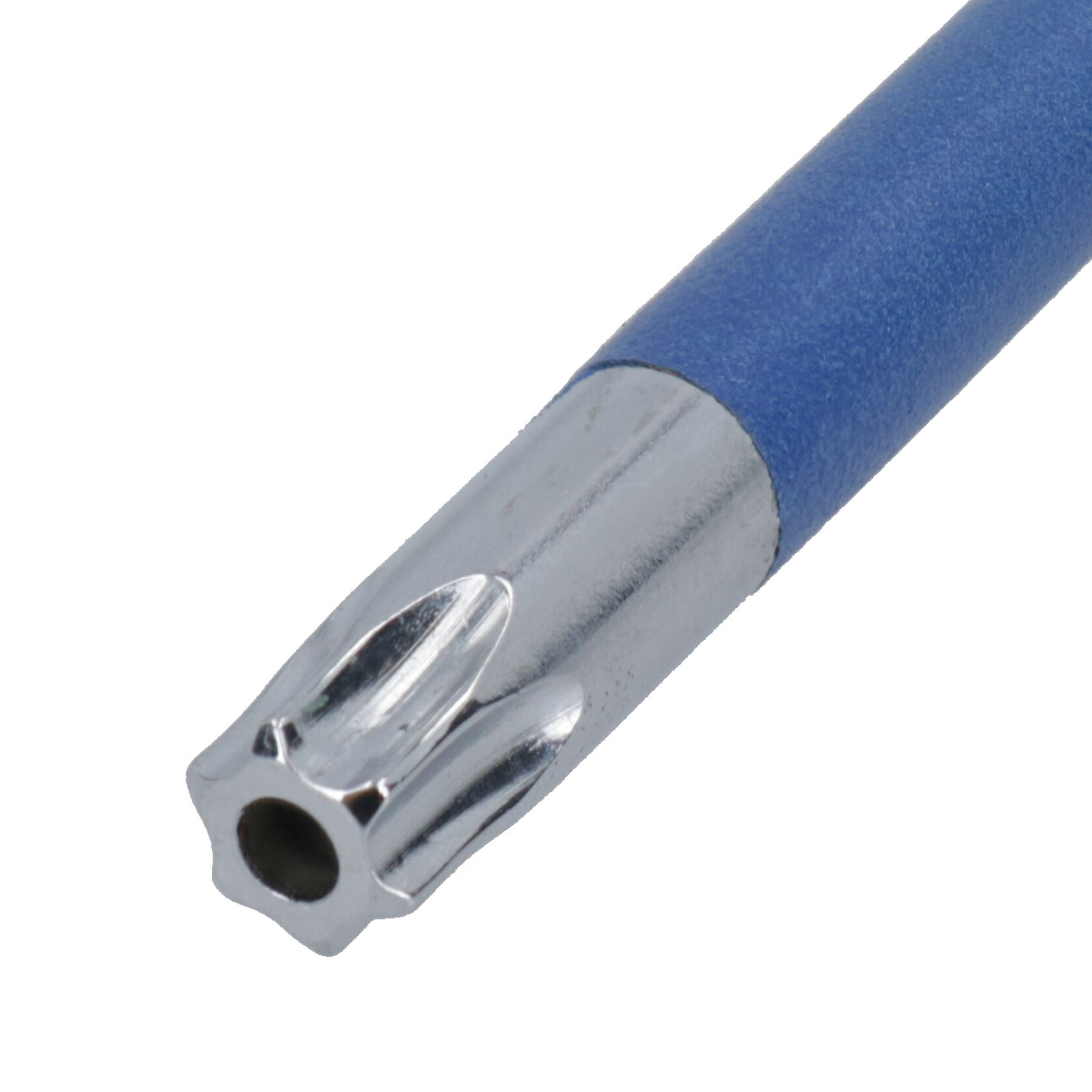 9-tlg. Torxschlüssel mit kurzem Stern, manipulationssicher, mehrfarbig, mit Halter, T10 – T50