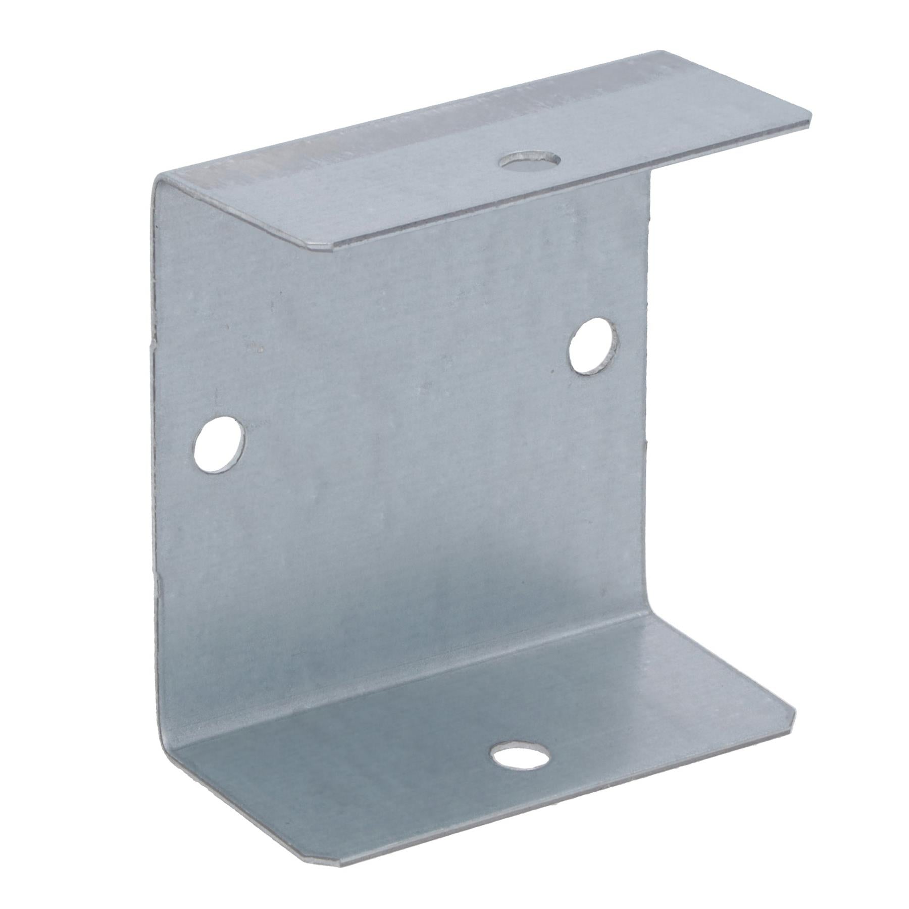 Fence Panel Clip 44mm or 50mm Galvanised Steel Bracket Holder Trellis Post Support