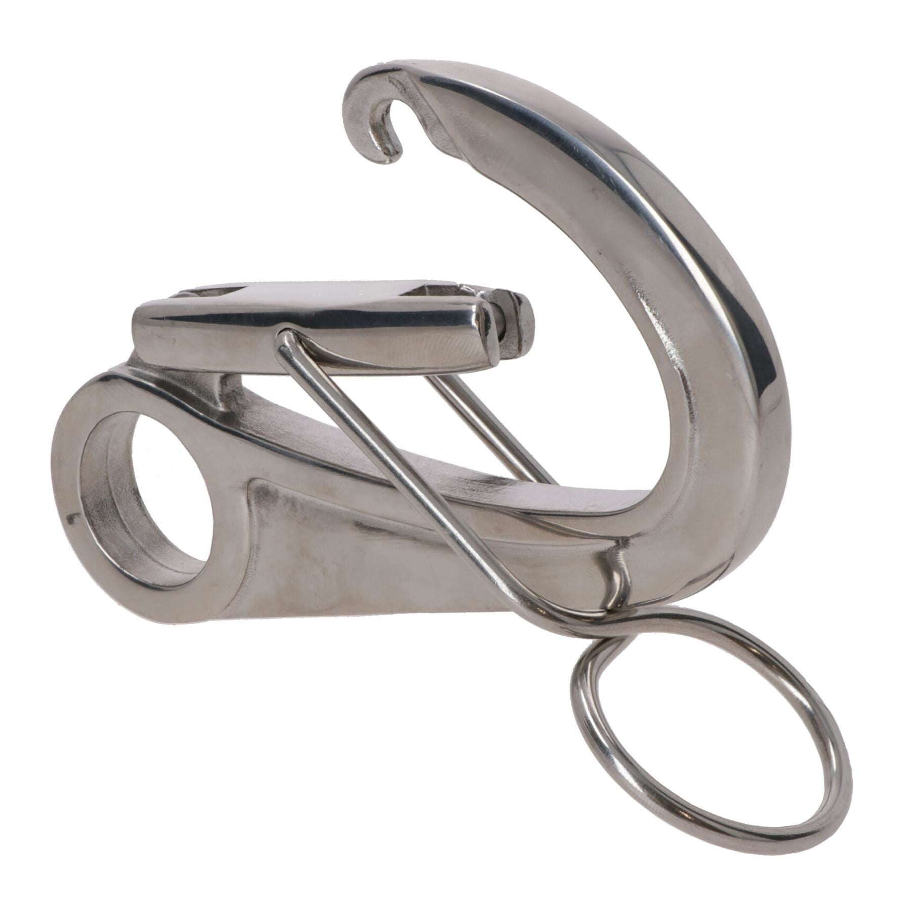108mm Buoy Mooring Hook Carabiner Carbine Hook Snap Shackle A4 Stainless