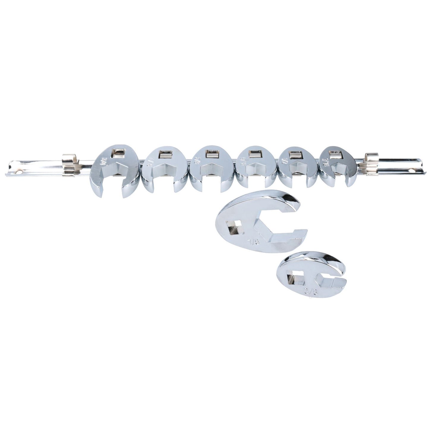 3/8" Antrieb Imperial SAE AF Crowfoot Crowfeet Crowsfeet Schlüssel 3/8" – 7/8" 8-tlg.