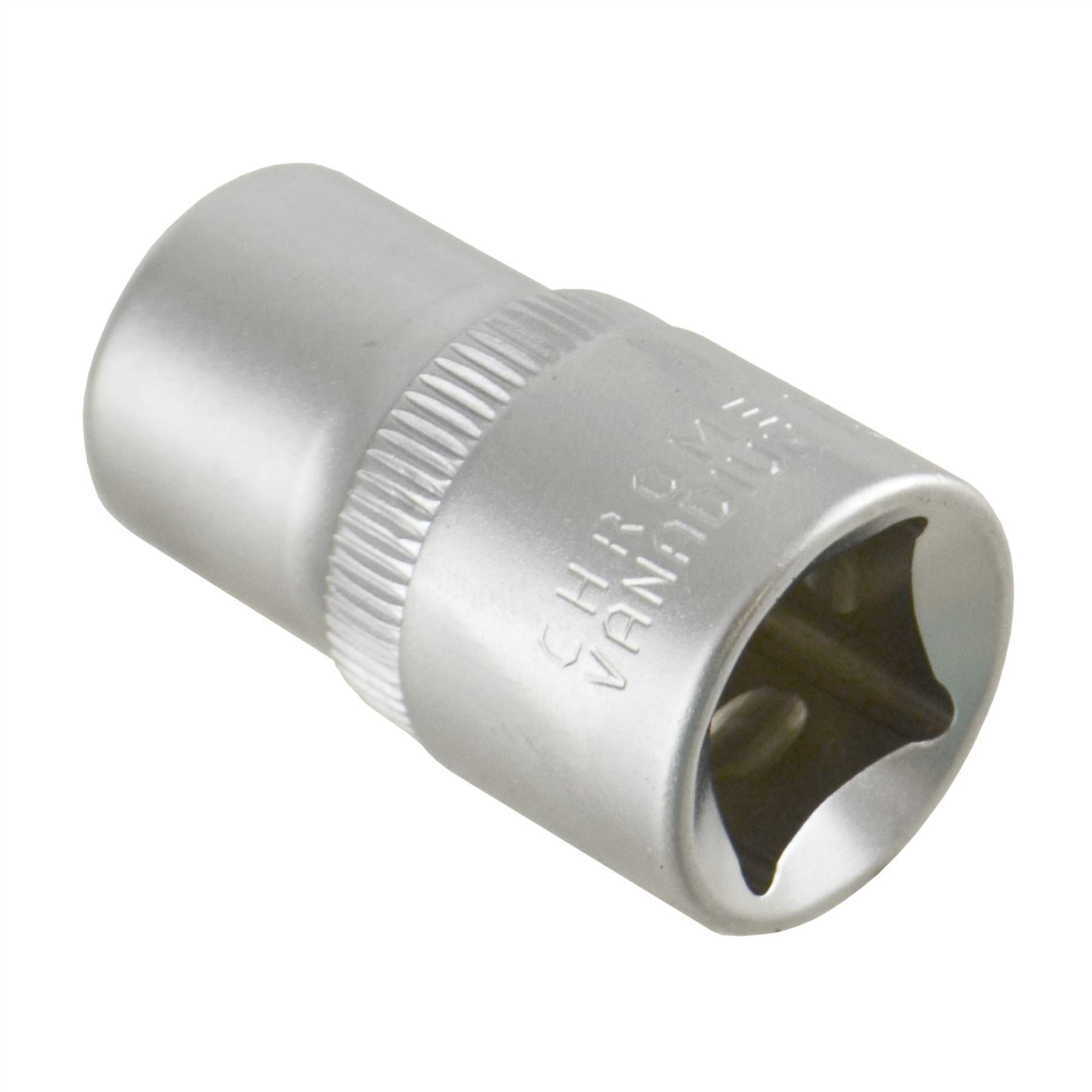 Douille à 6 pans 13 mm 1/2" Super Lock métrique peu profonde CRV à poignée moletée TE800