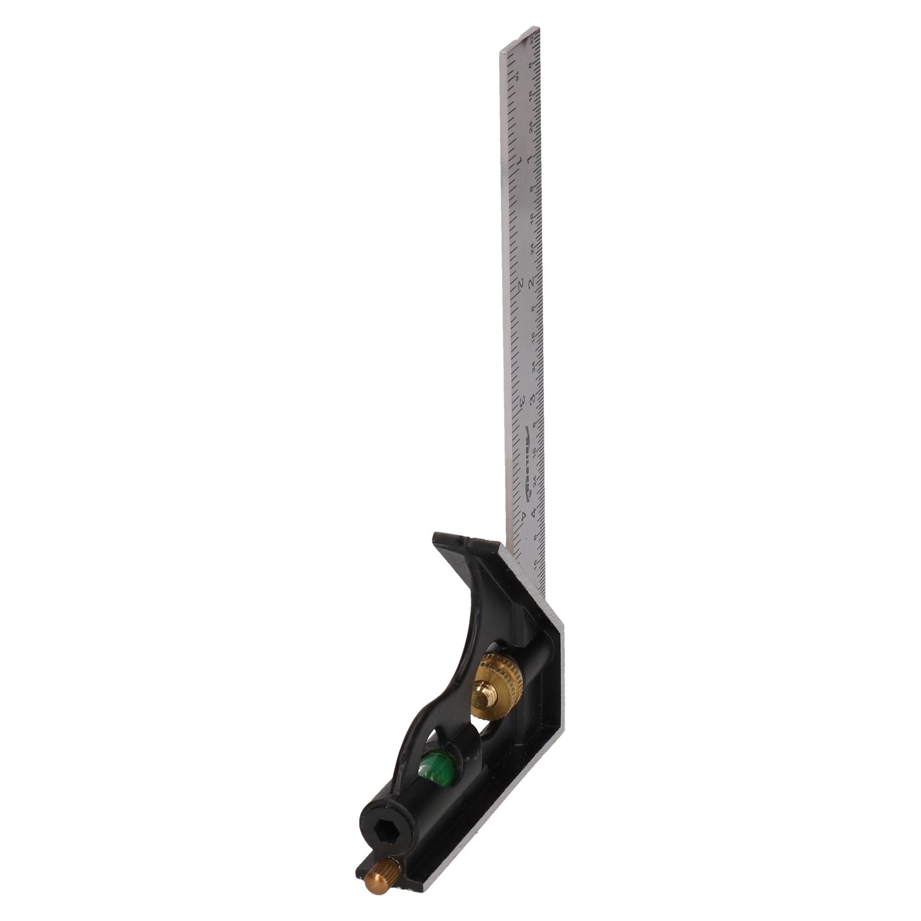 Ensemble d'équerres d'ingénieur réglables 6" + 12" + niveau à bulle 2 pièces