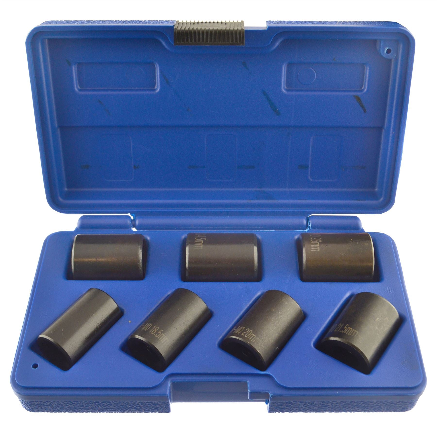 AB Tools 7pc 1/2” Drive Twist Socket Set – Wheel Lock Nut Remover – Bolt Extractor – Chrome Moly – AT136