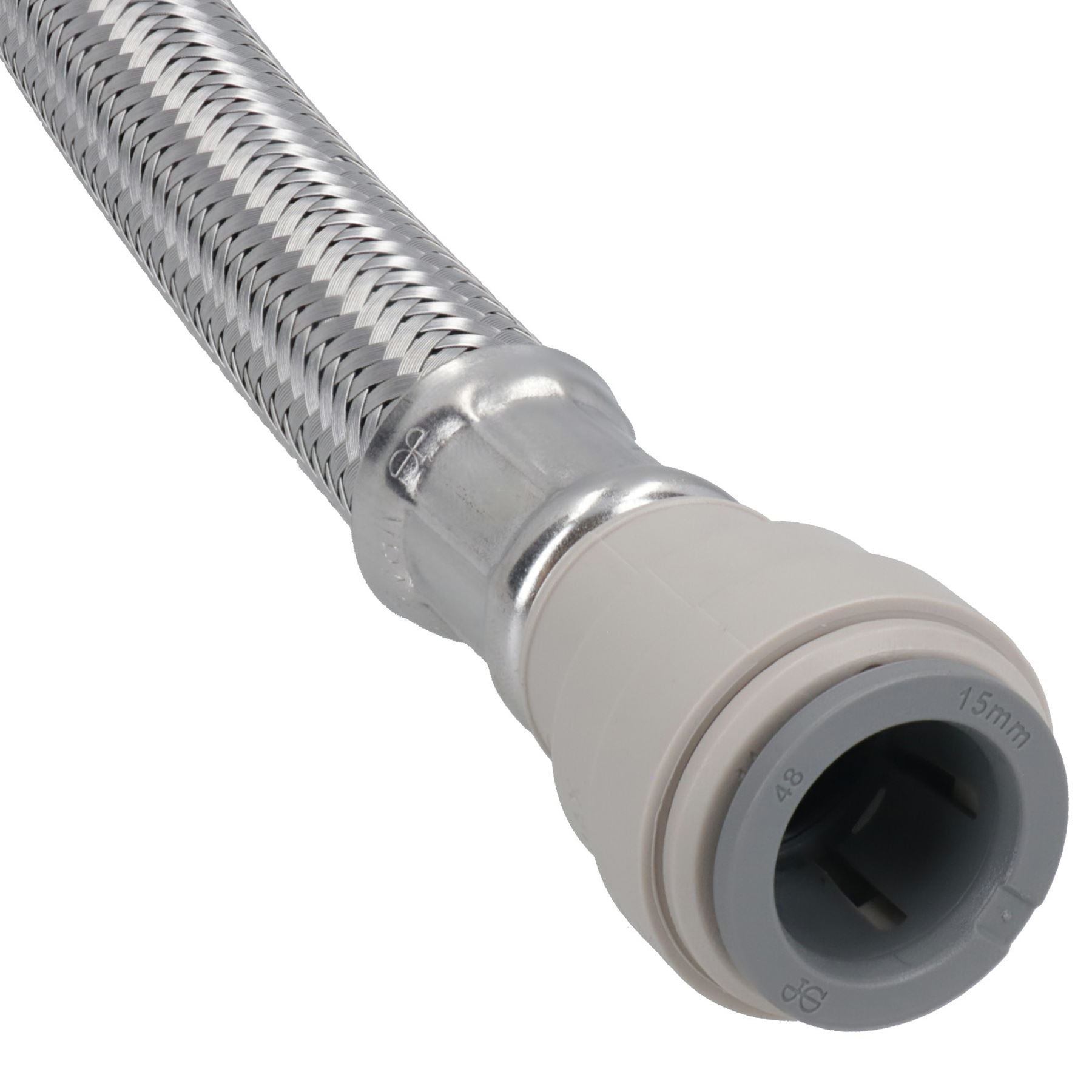 Connecteur de robinet tressé Easy Fit de 15 mm ou 22 mm à emboîtement rapide, longueur de 300 mm