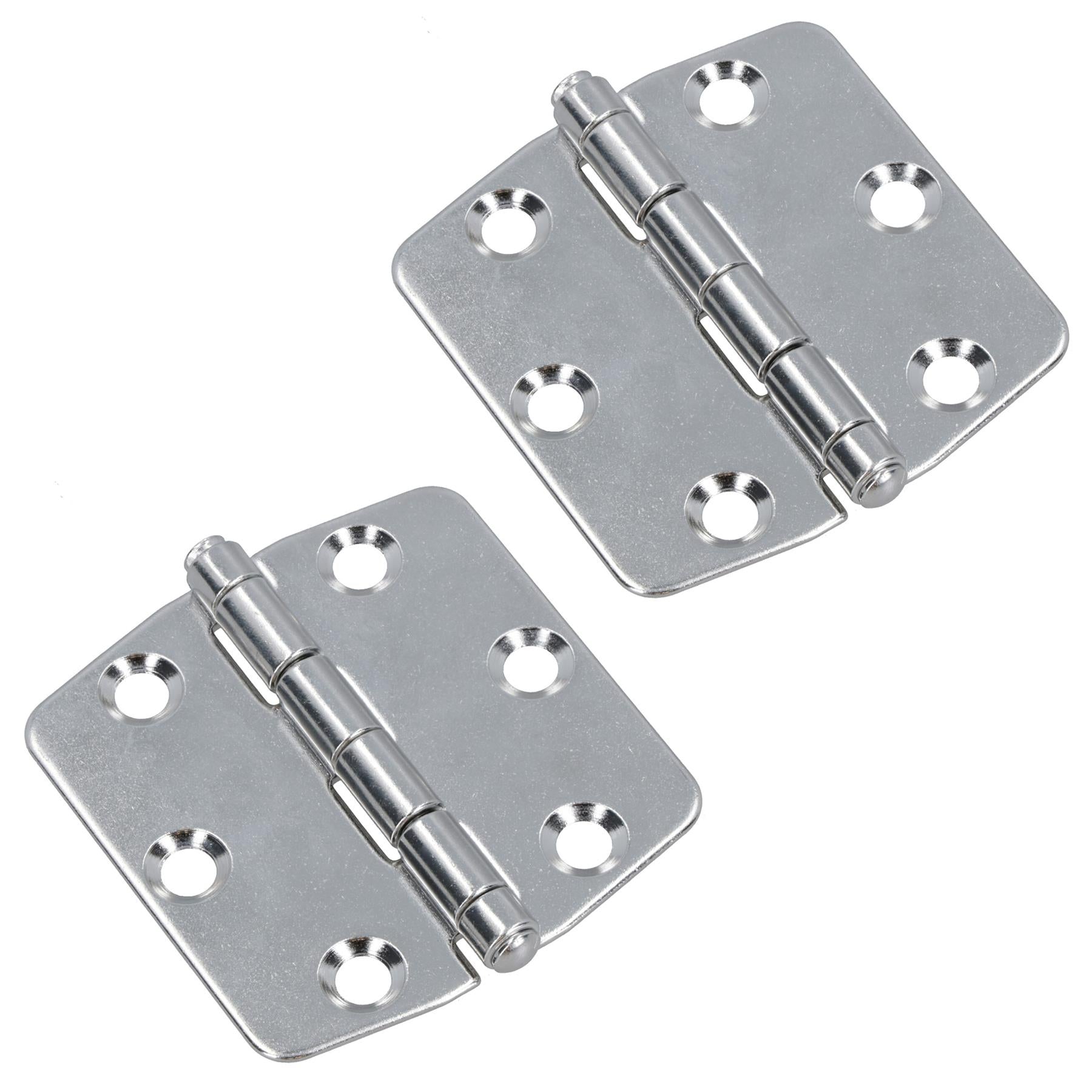 Polished Butterfly Door Hinge Stainless Steel 75mm x 73mm 316 Marine Cabin