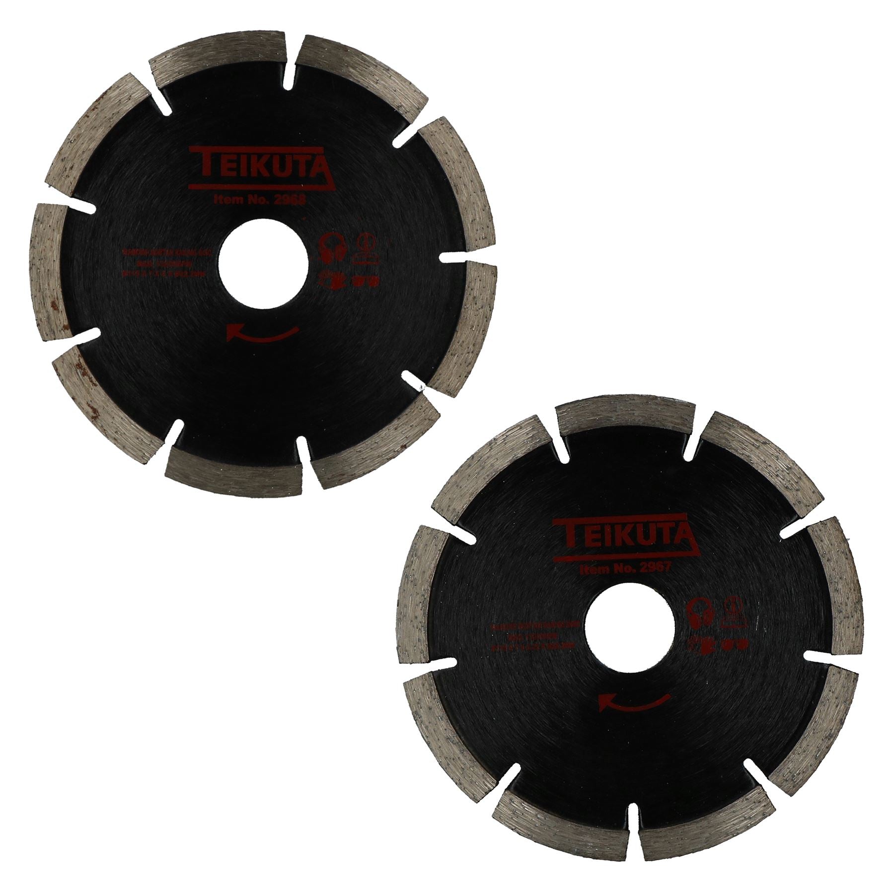 Lot de 2 disques de râteau à mortier diamantés de 115 mm, épaisseur de coupe de 5,25 et 8 mm
