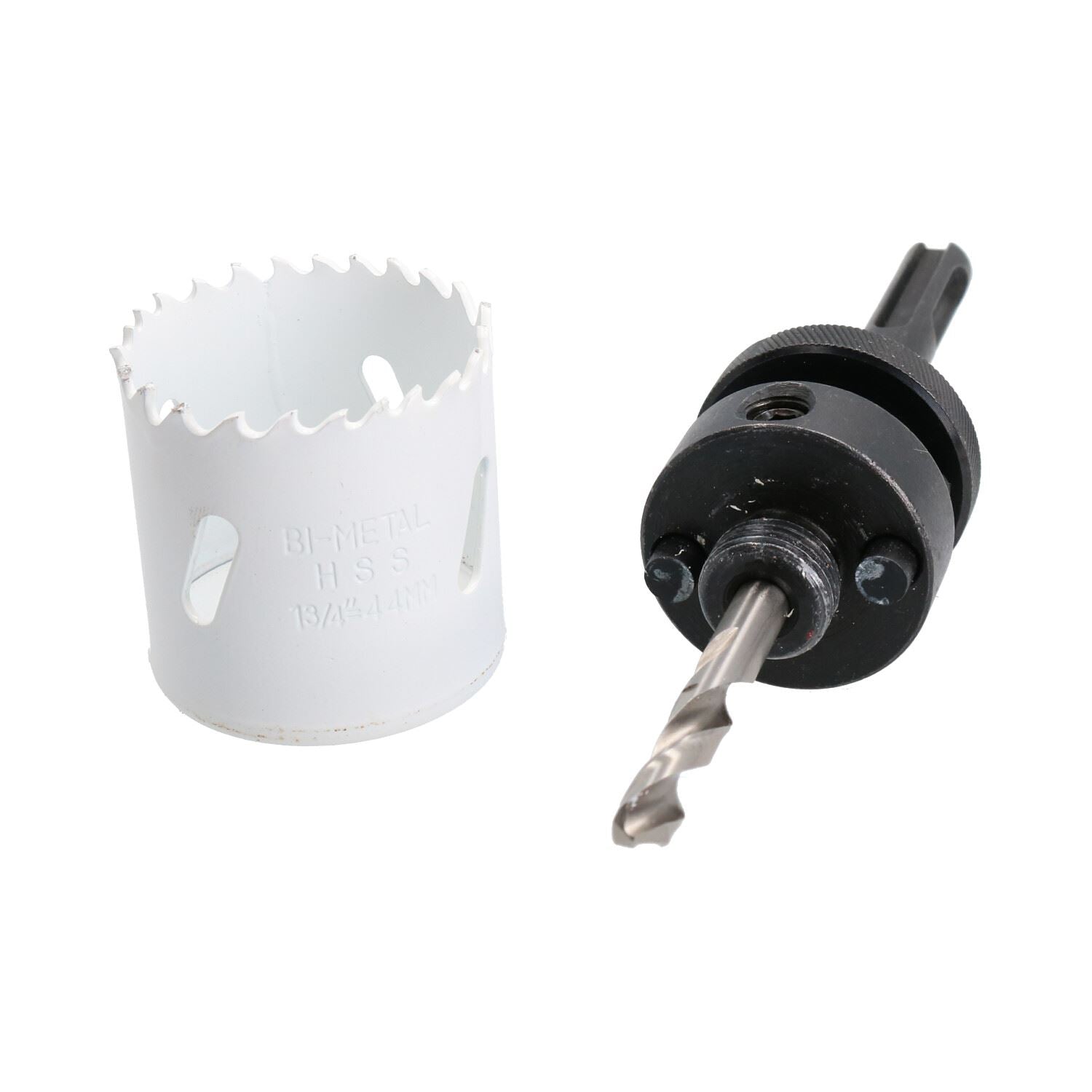 SDS-Plus-Dorndornaufsatz, komplett mit HSS-Lochsäge, 32 mm – 152 mm