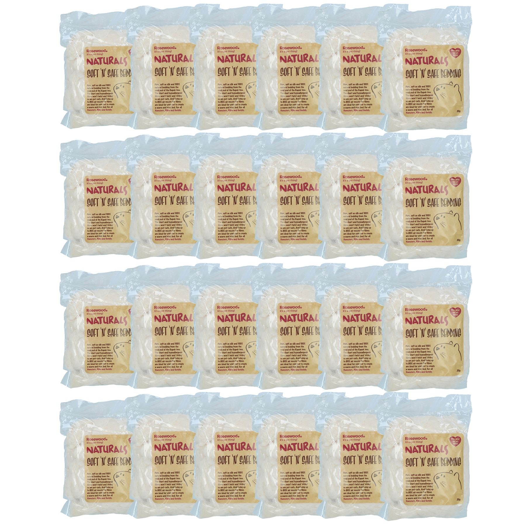 1PK Soft n Safe Hypoallergenic, Anti-bacterial & Biodegradable Animal Bedding 20g