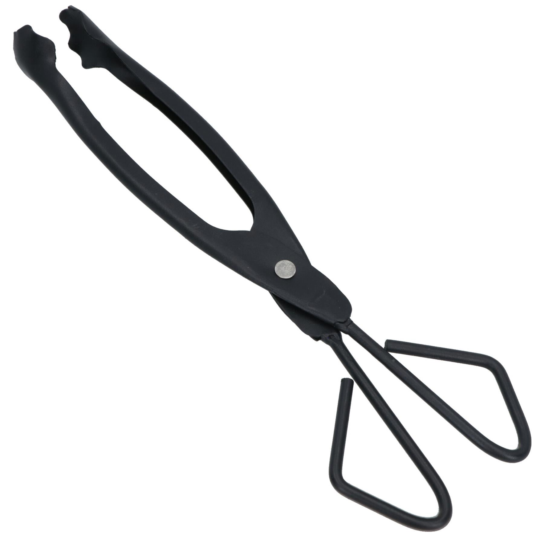 Fire Side Log Coal Wood Tongs Grabber Mover Fireplace Fire Pit Scissor Action