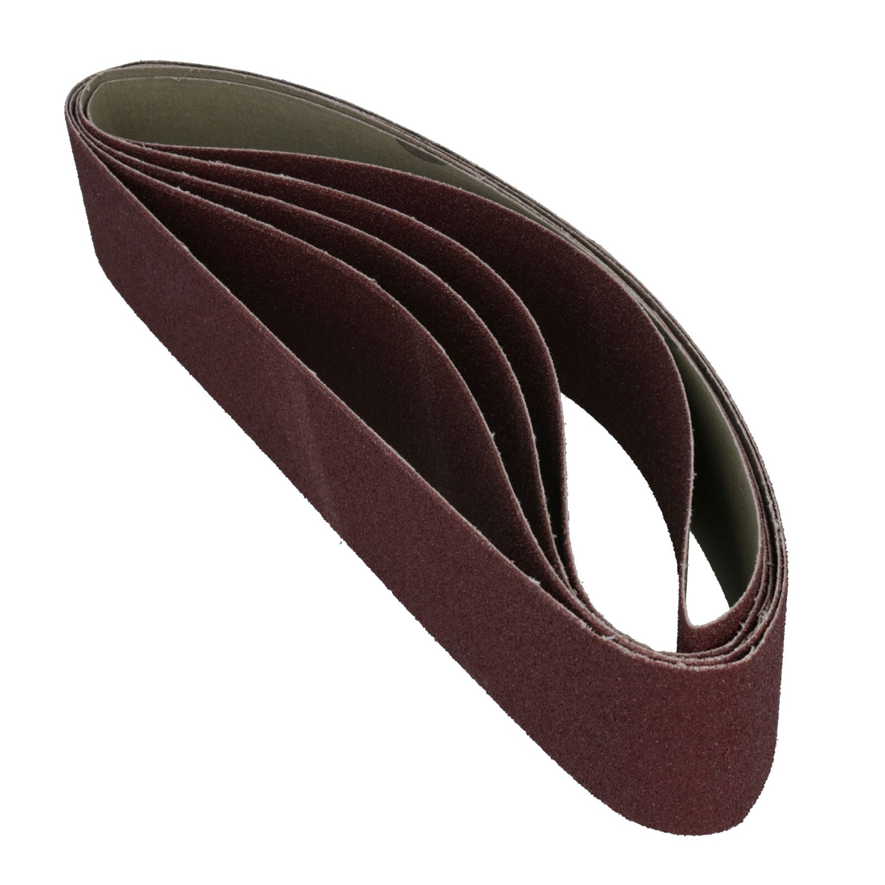 Bandes abrasives durables 686 mm x 50 mm, grain moyen 80, oxyde d'aluminium pour meuleuses
