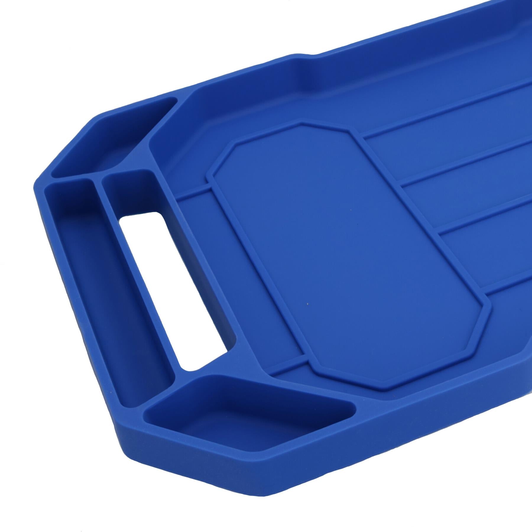 Lot de 3 plateaux à outils antidérapants et flexibles, compartiments pour boîte à outils, résistants à l'huile