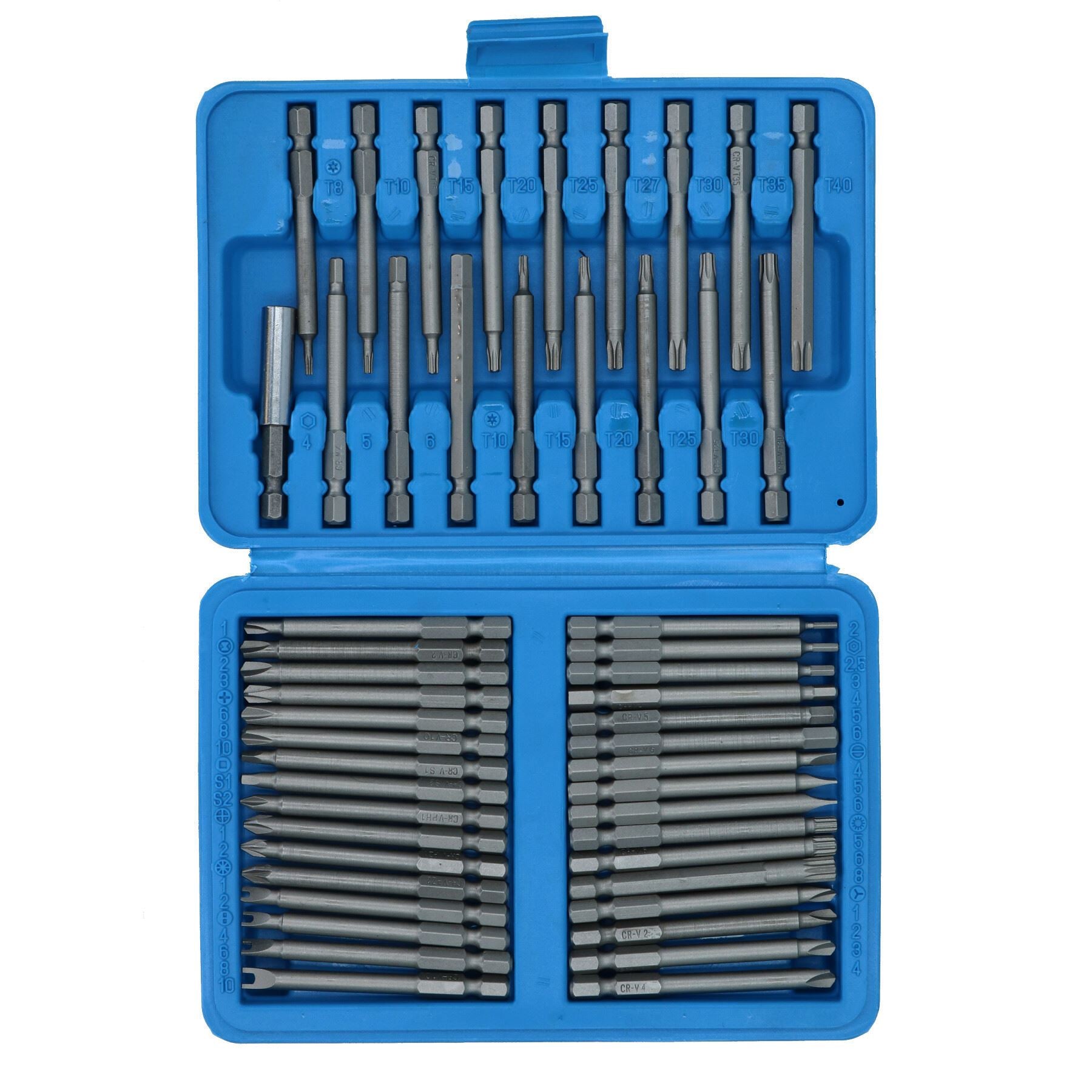 Embouts de tournevis Torx / PZ / PH / Spline hexagonal plat extra long Sécurité 50 pièces AT822