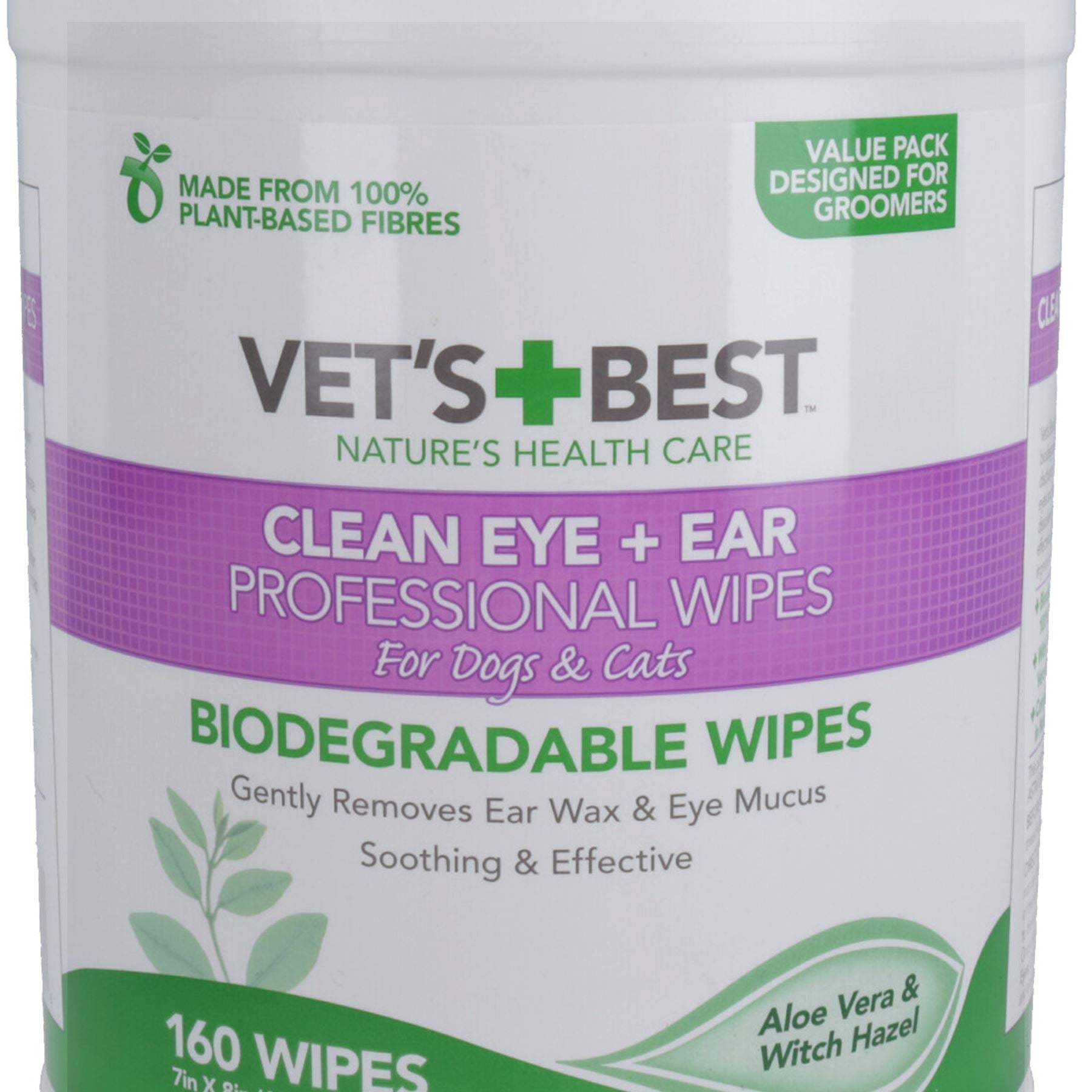 160PK Natural Dog Cat Puppy Pet Ear & Eye Cleaning Wipes Dog Hygiene
