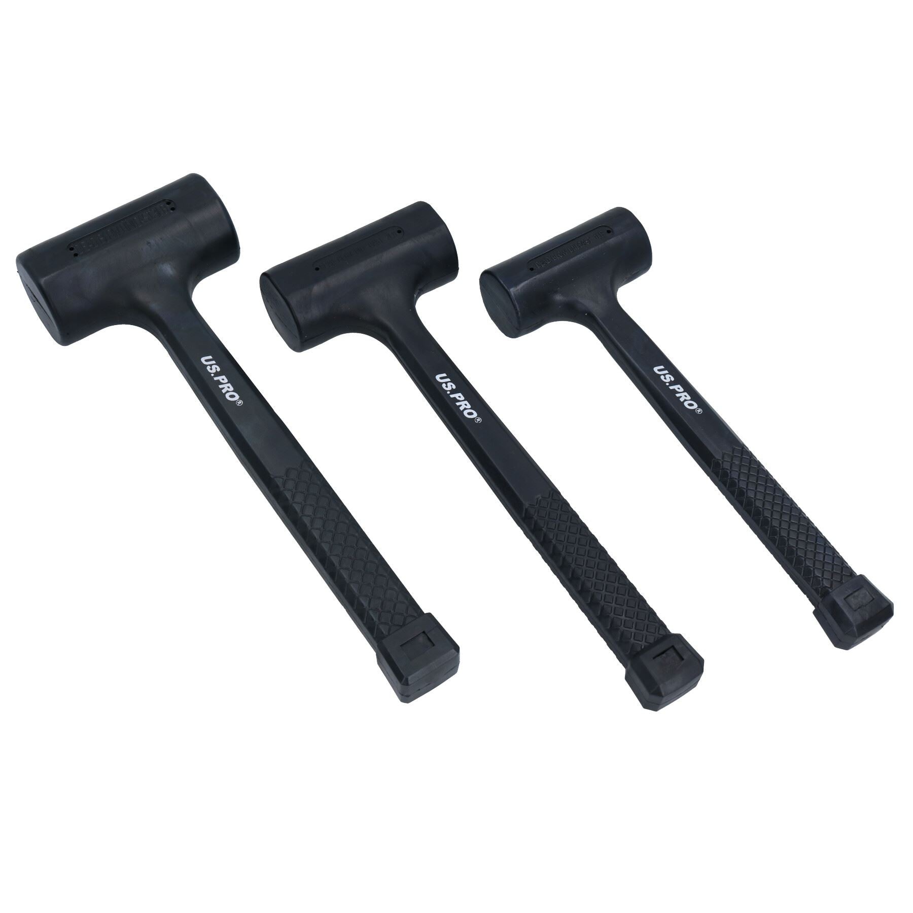 Dead Blow Hammer Set Mallet Shot Loaded Head Impact Recoil 1lb 2lb 3lb