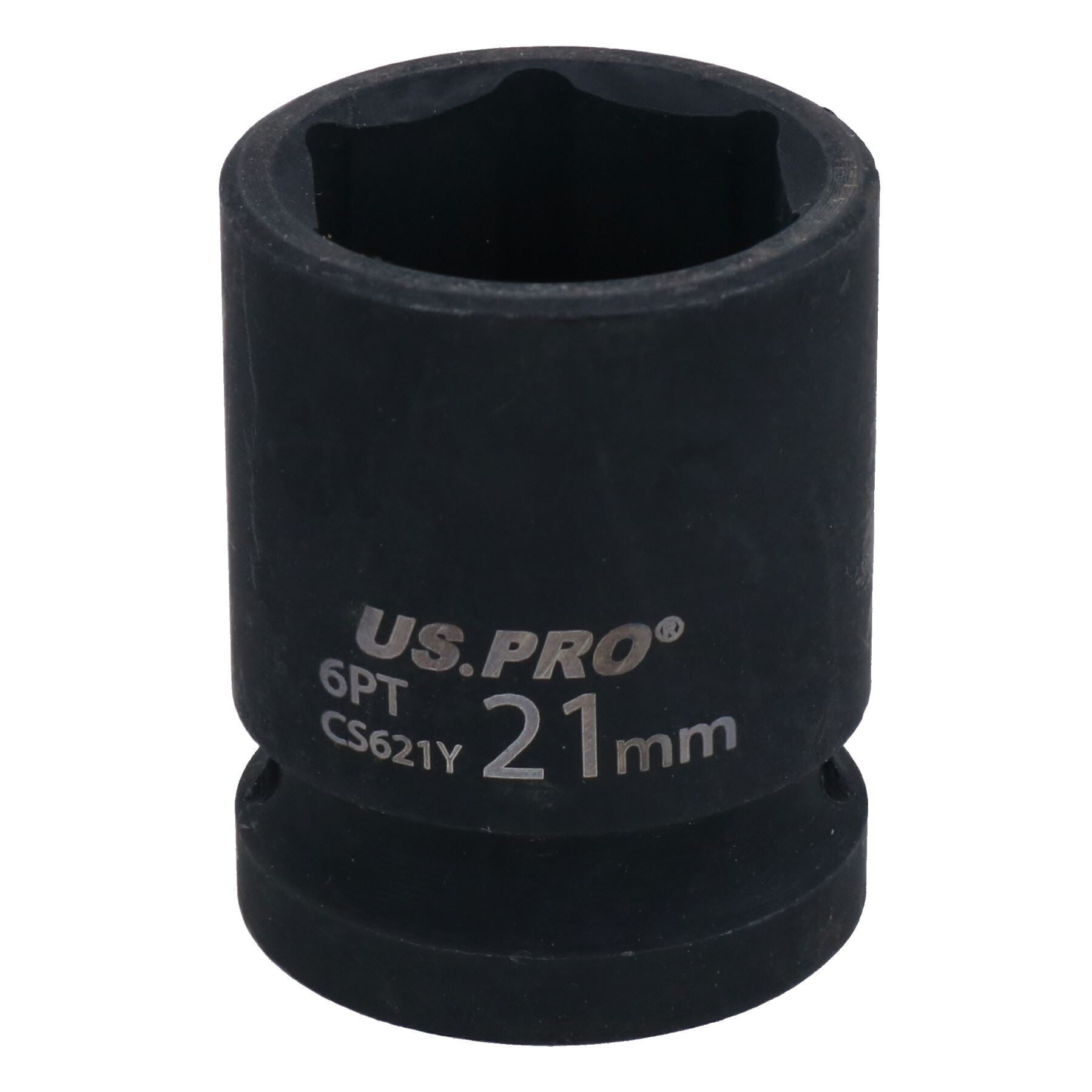 Douille à impact métrique peu profonde de style européen, entraînement 1/2" à 6 pans