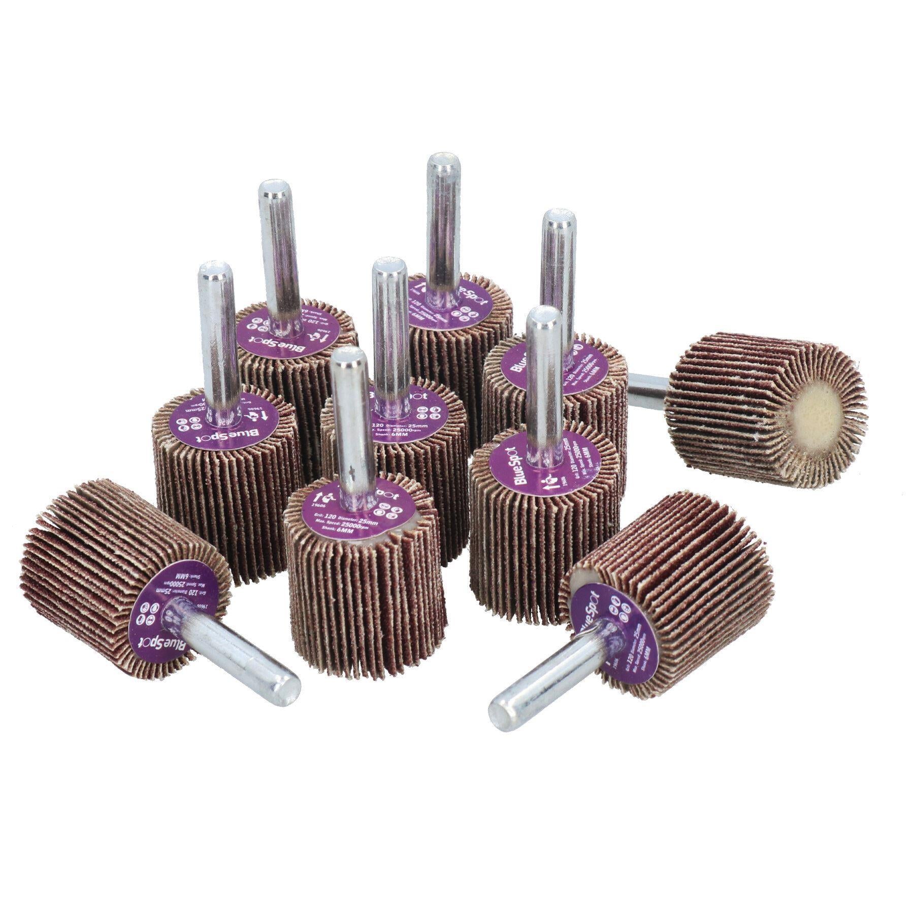25mm Fächerschleifscheibe Schleifteller für Bohrmaschinen 6mm Schaft