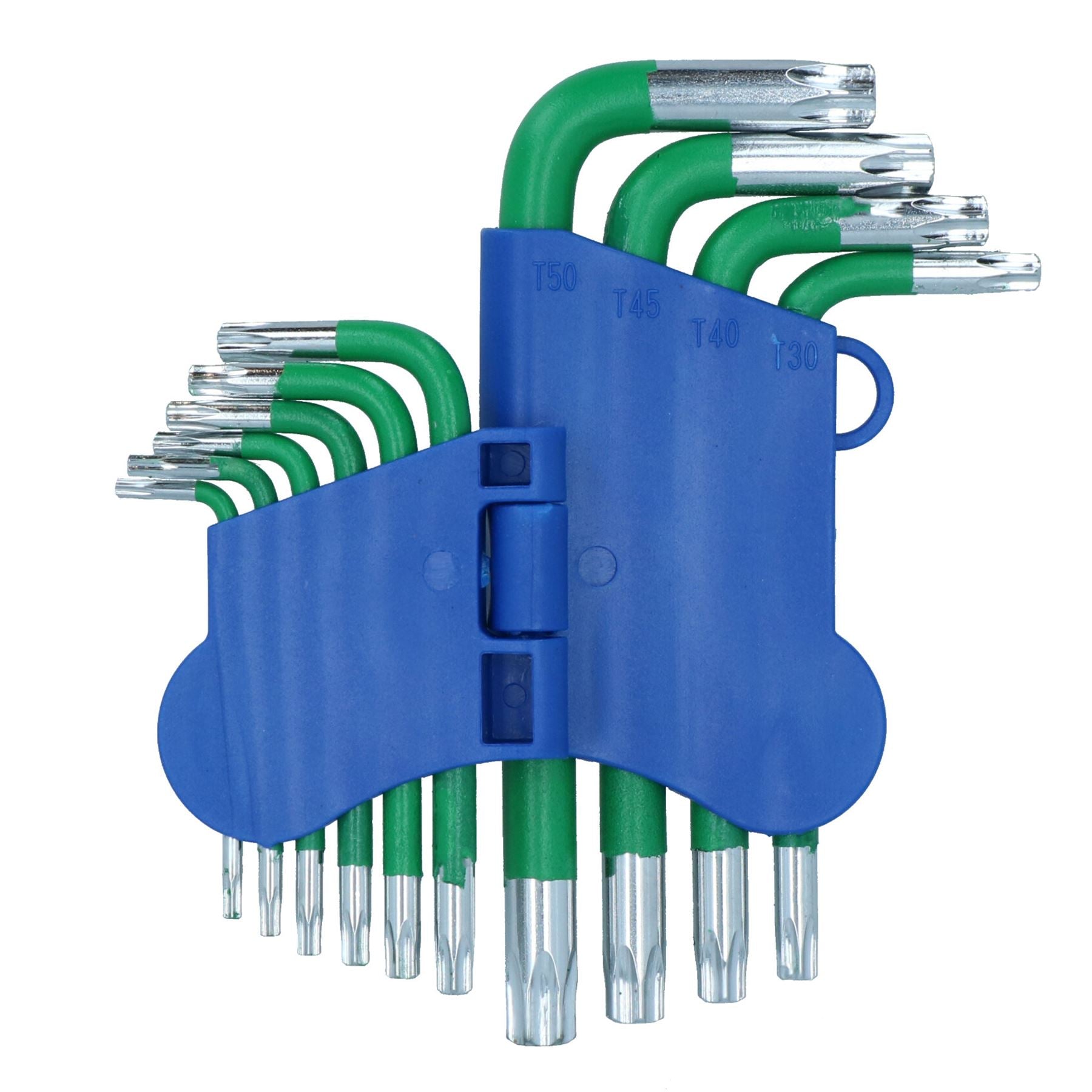 10 Stück kurze Torx manipulationssichere Torx-Sternschlüssel mit Halter T9 – T50 Anti-Rutsch-Griff