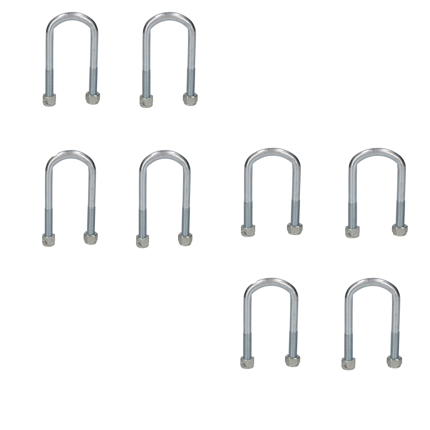 8 U Bolts And 4 Base Plate For Ifor Williams Trailers Twin Parabolic Leaf Springs