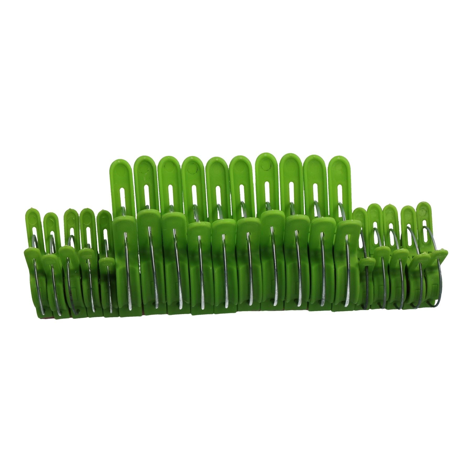 20pc Assorted Plant Clips Flower Plastic Sprung Clip Ties Holder 30mm & 45mm