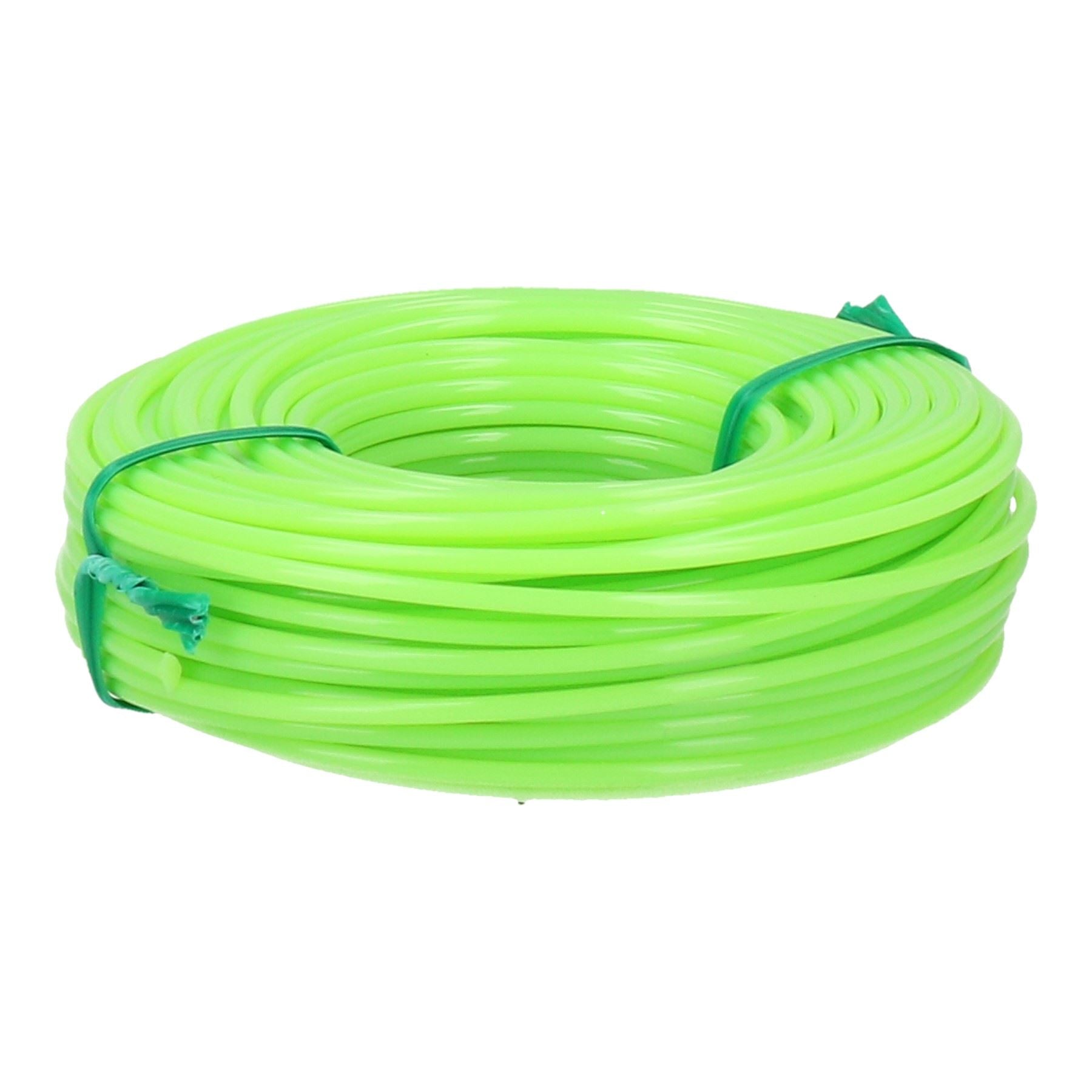 Cordon de coupe-bordures en copolymère de 1,65 mm x 15 m pour coupe-bordures électriques à essence