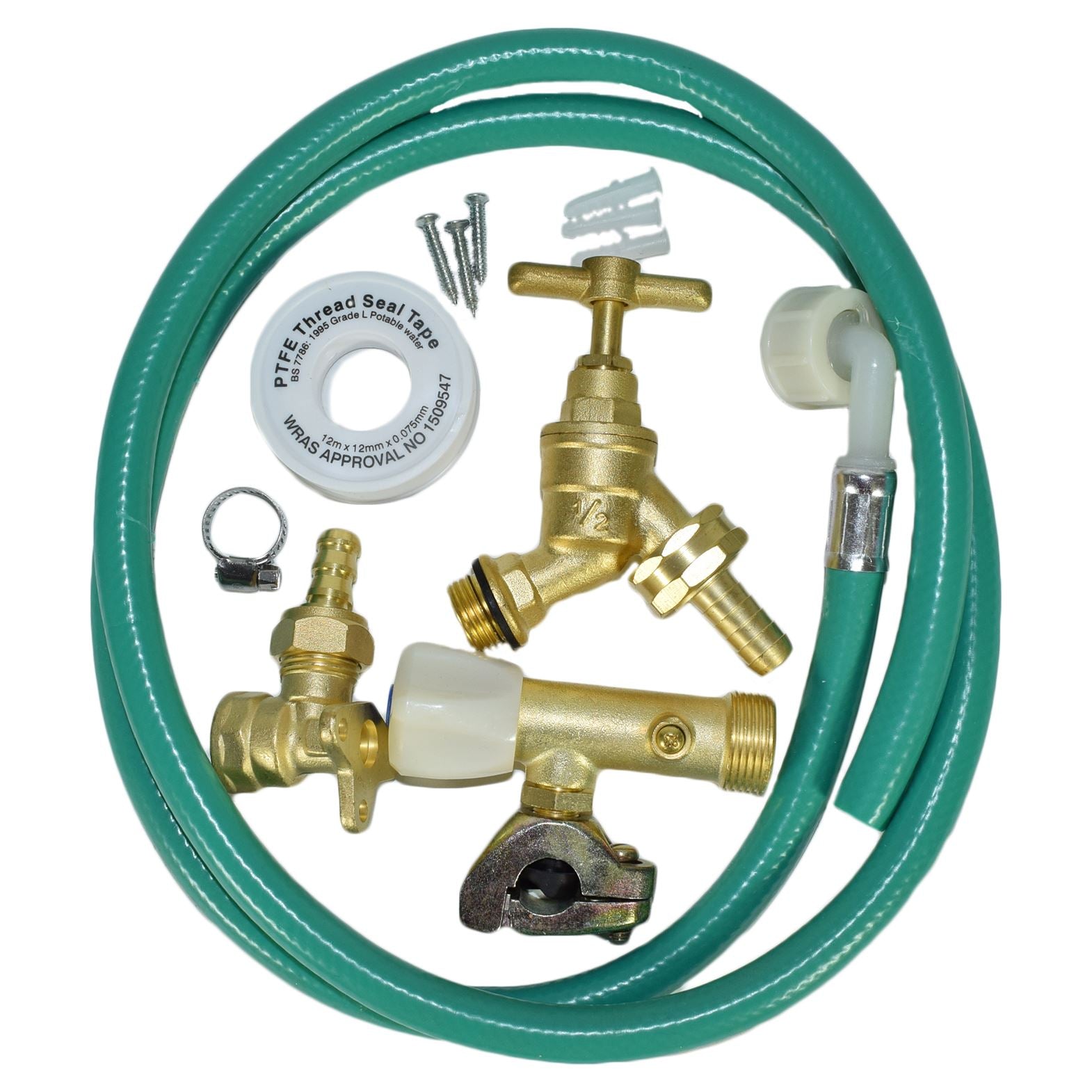 Garten-Wasserhahn Set Von FixtheDrip – Komplett Aus Messing Mit Klemmverschraubungen – DIY-freundlich