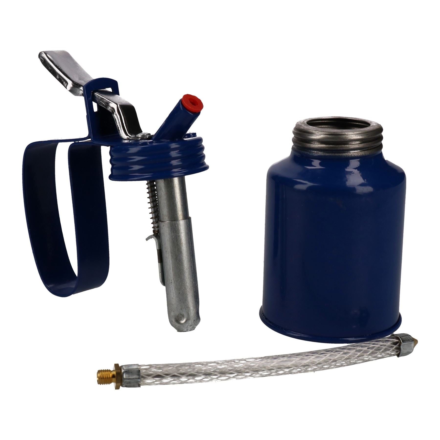1/4 Pint Öl Schmiermittel Metalldose mit flexibler Tülle Daumenpumpe Trigger Action