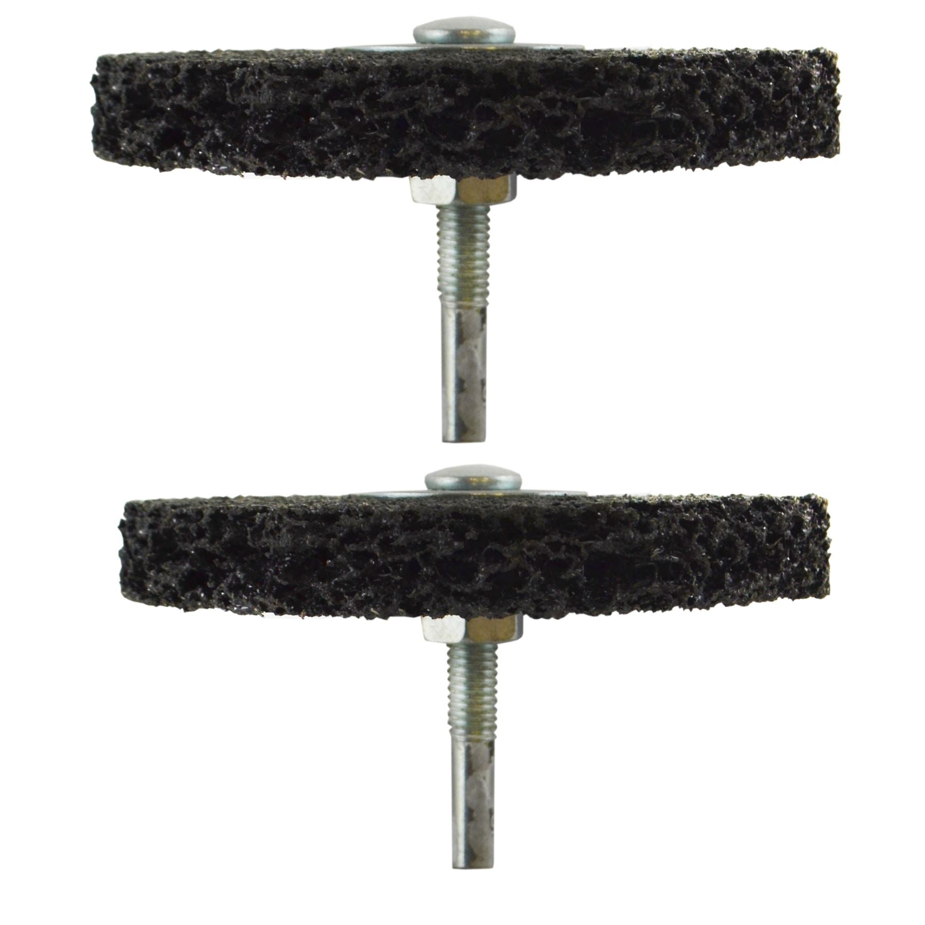 2 disques de nettoyage et de décapage de 100 mm pour éliminer les projections de peinture antirouille et de soudure, tige de 6 mm