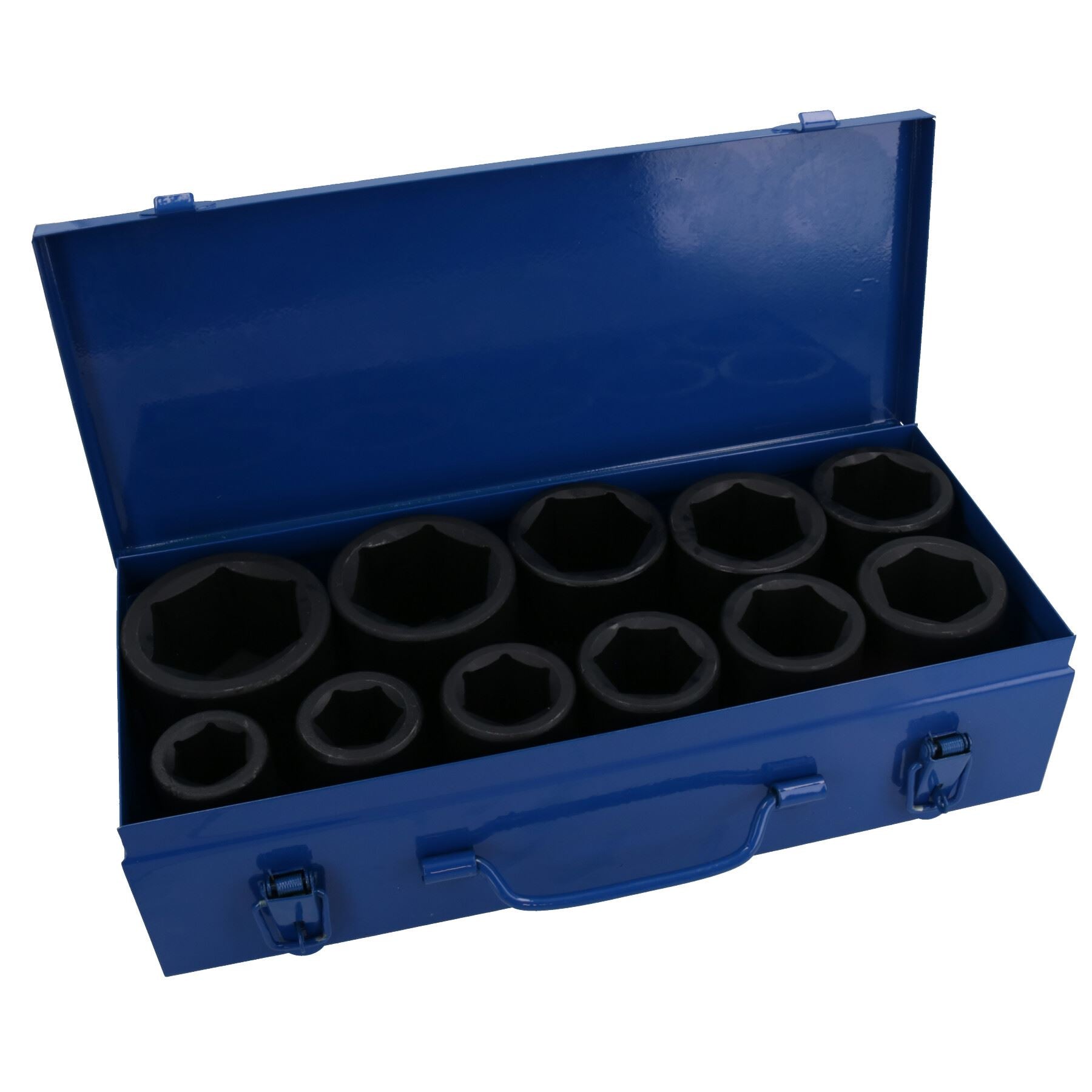 Douilles à chocs métriques profondes MM 1 po 22 mm – 50 mm 6 pans 11 pièces
