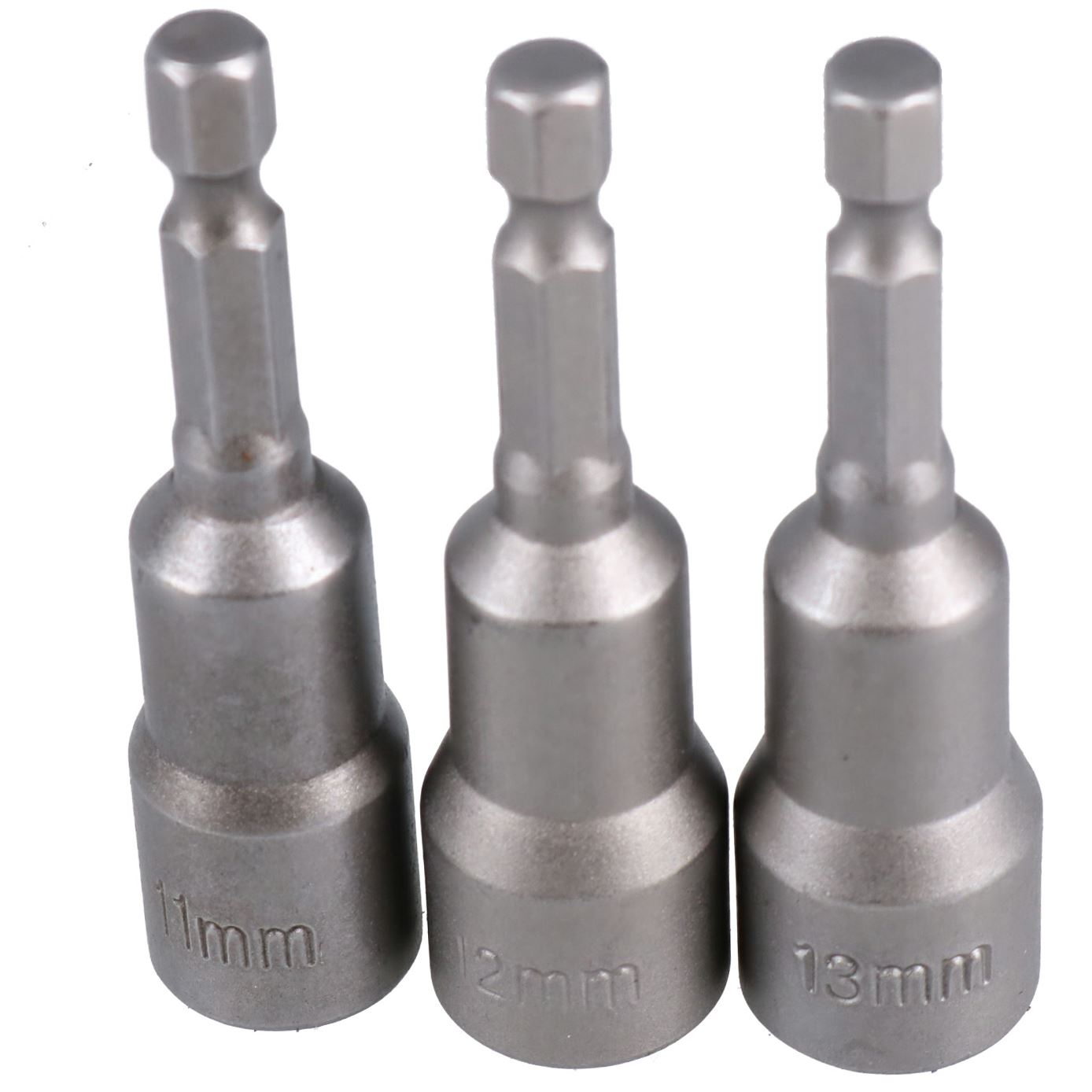 Jeu de tournevis à écrou métrique avec embout de tournevis à écrou électrique avec tige de 1/4" 6 mm – 13 mm 8 pièces